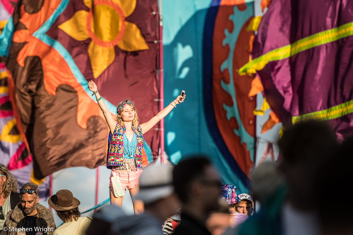 Festival-goers enjoying the final ever Secret Garden Party !