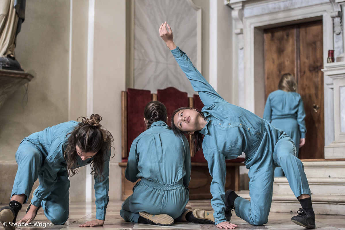 Anna Borini , Winifred Burnet-Smith , Vanessa Kang, Ann Liebeck performing Patricia Okenwa 's Stabat Mater as part of OperaEstate Festival, Bassano del Grappa .
