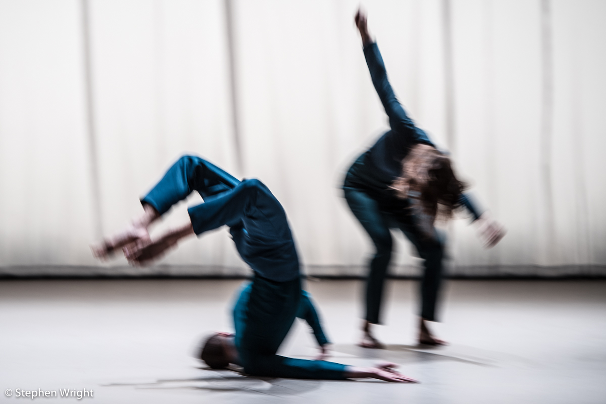 Colas Lucot , Meri Pajunpää performing This Bright Field choreographed by Theo Clinkard .