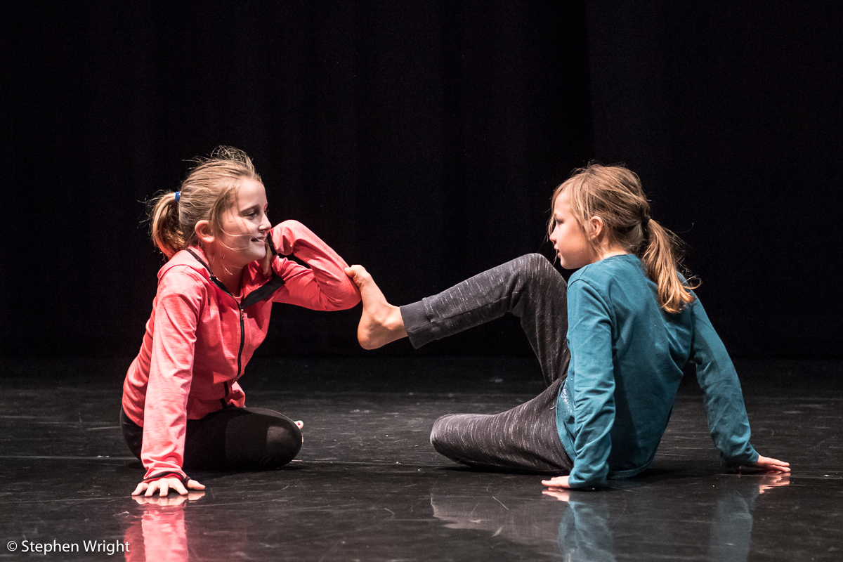 Students from the Gillespie School perform at Sadler's Wells in partnership with the Alexander Whitley Dance Company .