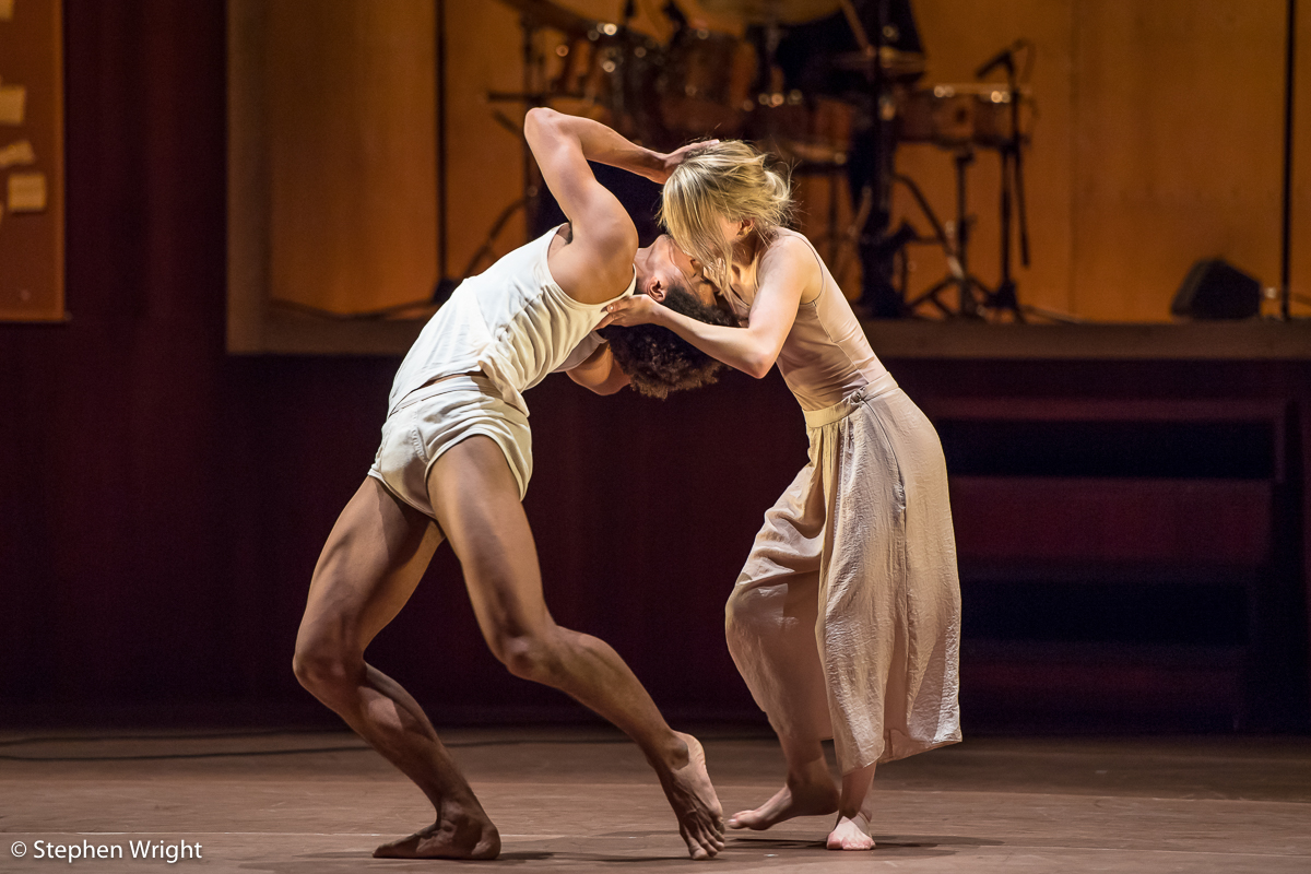 Liam Francis and Hannah Rudd performing Goat choreographed by Ben Duke for Rambert .
