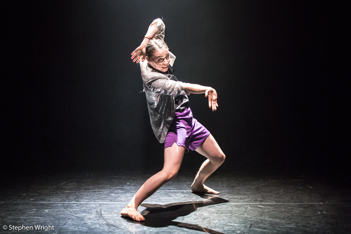 Ruby Portus performing her own work at the Young Associates sharing at Sadler's Wells .