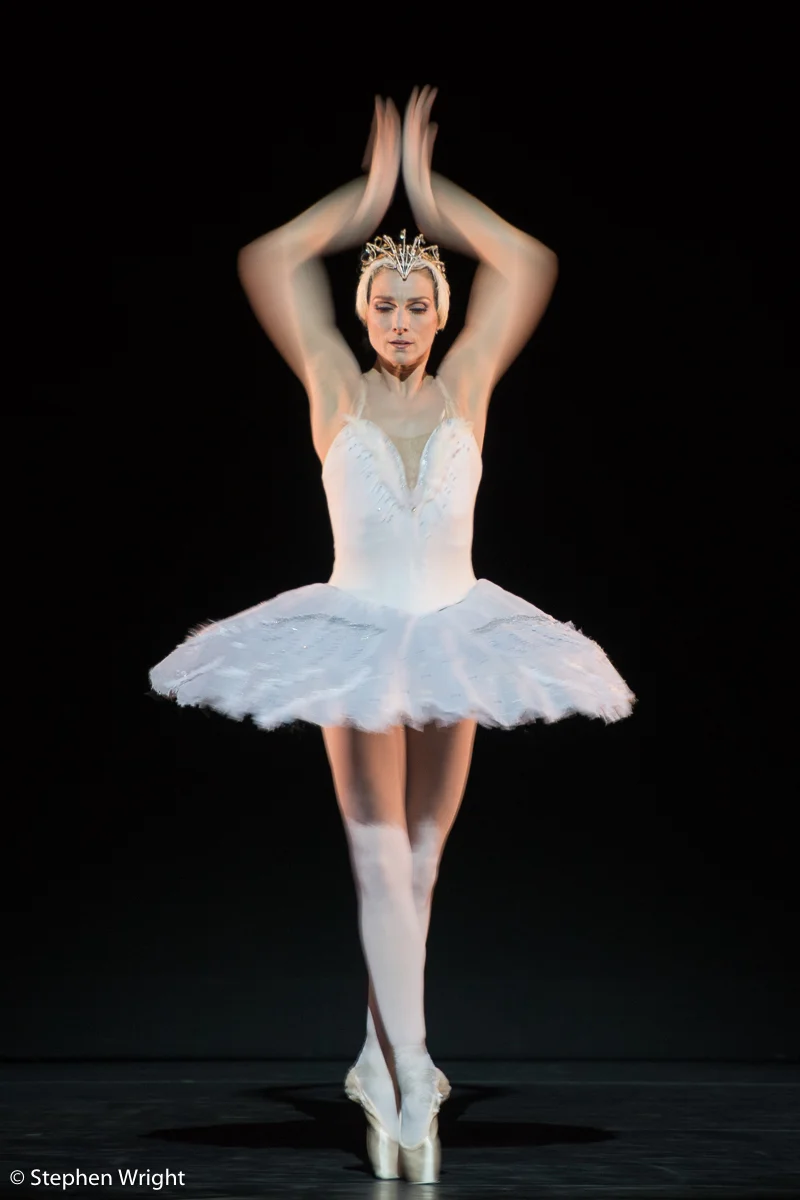 Zenaida Yanowsky performs Swan Lake as part of Sadler's Wells Sampled.