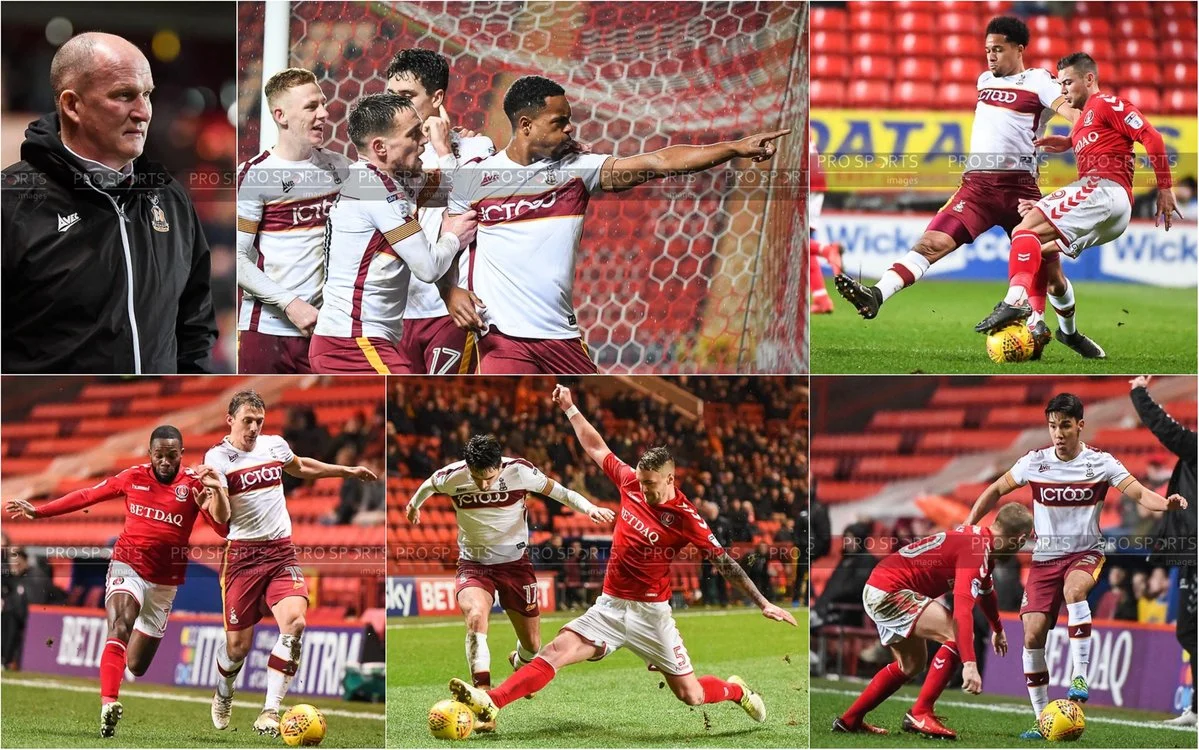 Images from Charlton Athletic vs Bradford City on assignment for Pro Sports Images .