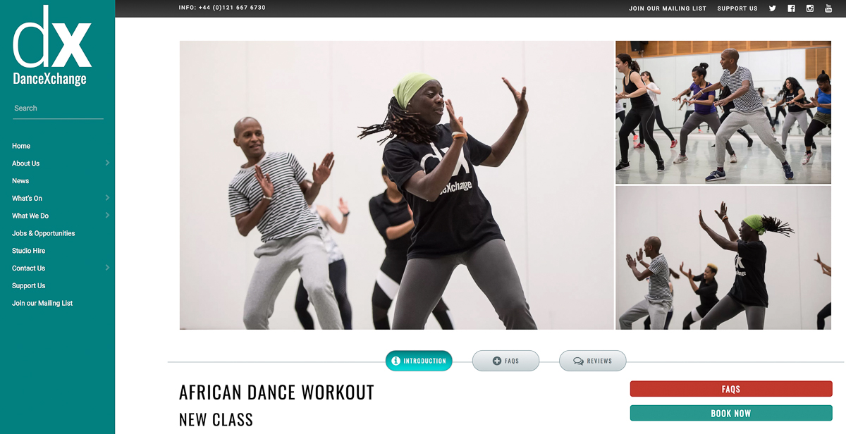 Open classes at the DanceXchange , Birmingham.