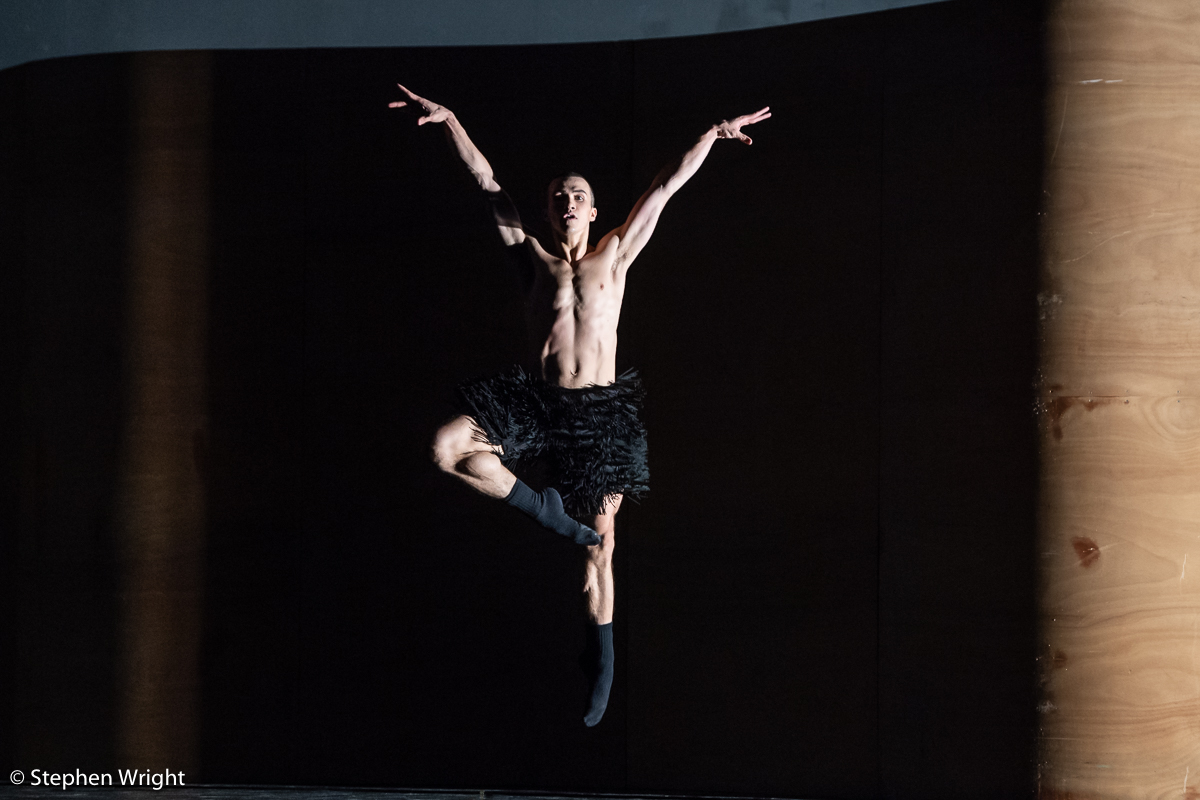 Skyler Maxey-Wert of SemperOper Ballett performs Enemy in the Figure choreographed by William Forsythe .