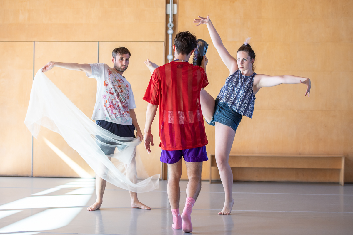 Workshops taking place at Siobhan Davies Studios during an event in collaboration with Theatrum Mundi and London Festival of Architecture .