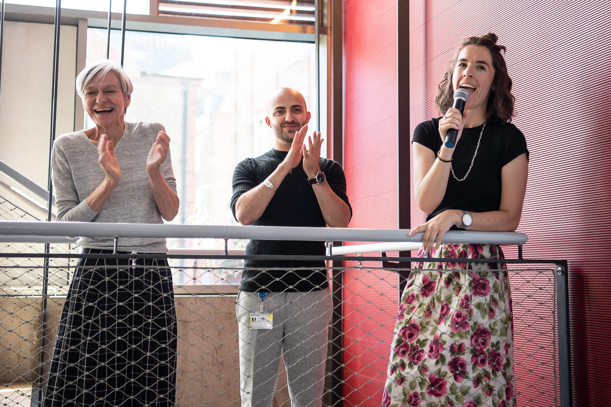 Panel discussions at Siobhan Davies Studios during an event in collaboration with Theatrum Mundi and London Festival of Architecture .