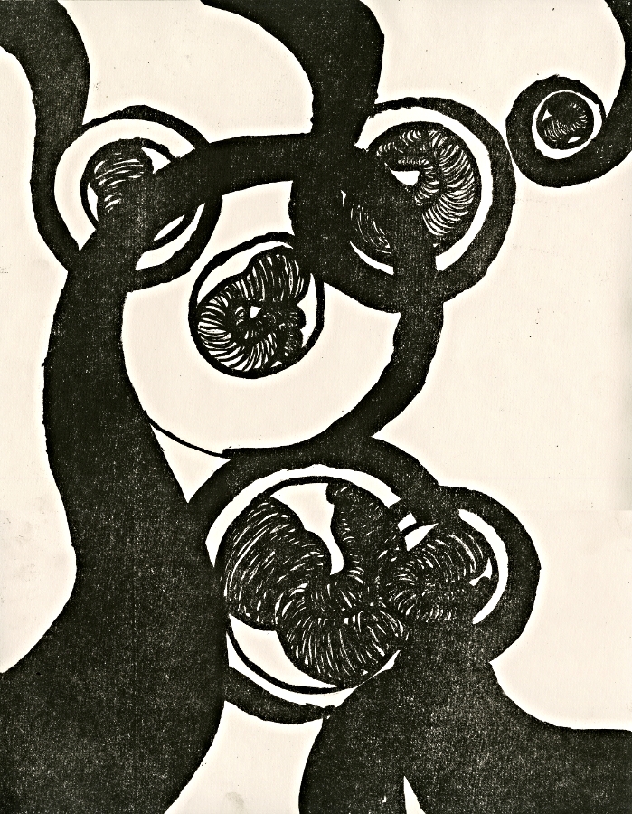 Fetus II | Lithograph | 14 x 18" | 2014