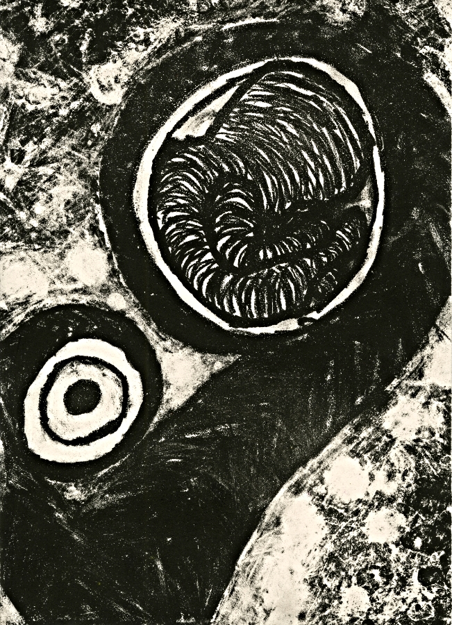 Fetus I | Lithograph | 9" x 12" | 2014