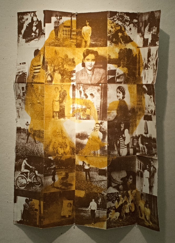 Self Portrait: 1929-1966 | Collagraph with Silkscreen | 30” x 36” | 2014