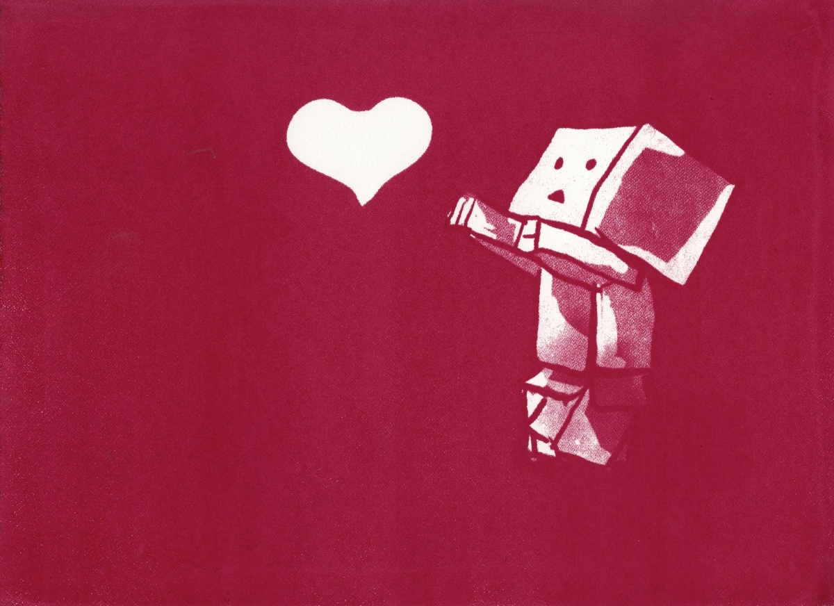  Teaching a Robot to Love | Silkscreen | 11” x 15" | 2014 