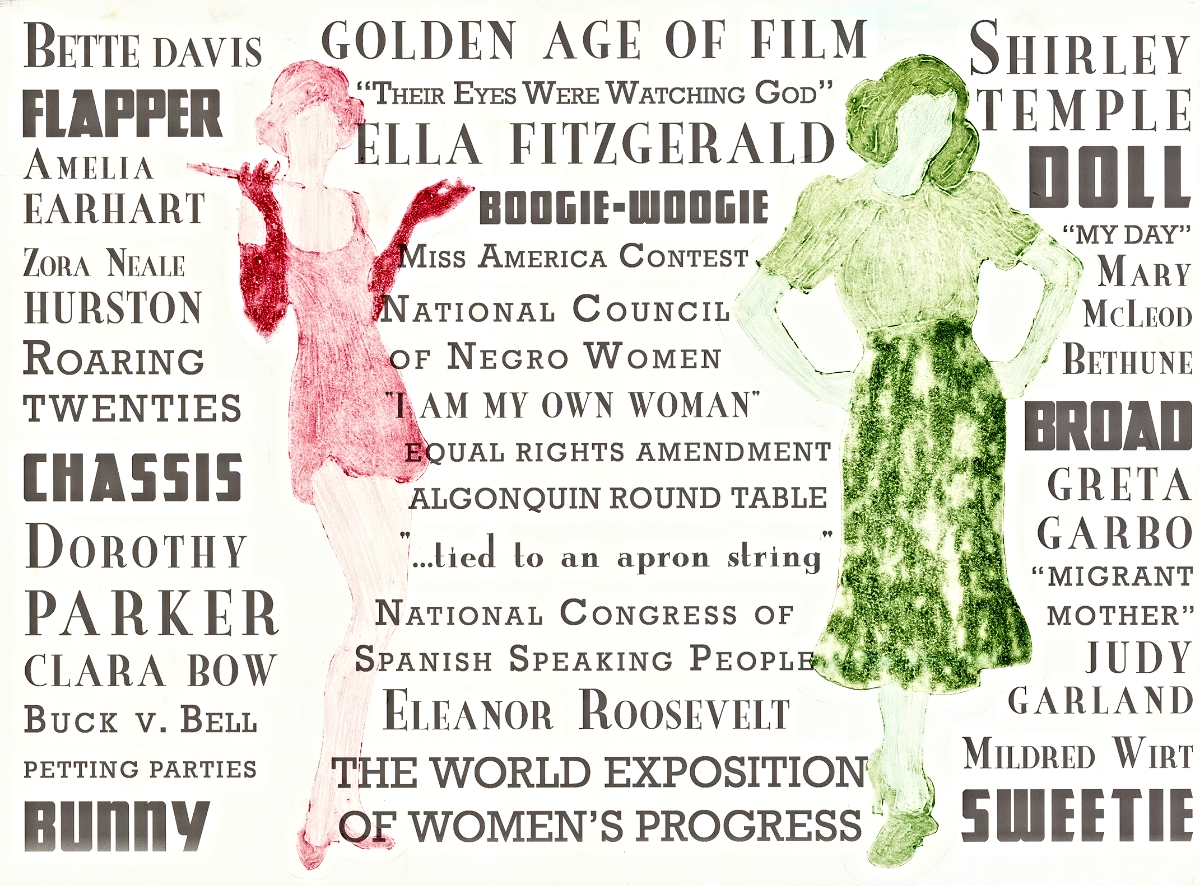 20th Century Series (1920's and 1930's) | Collagraph and Laserjet | 22" x 30" | 2013