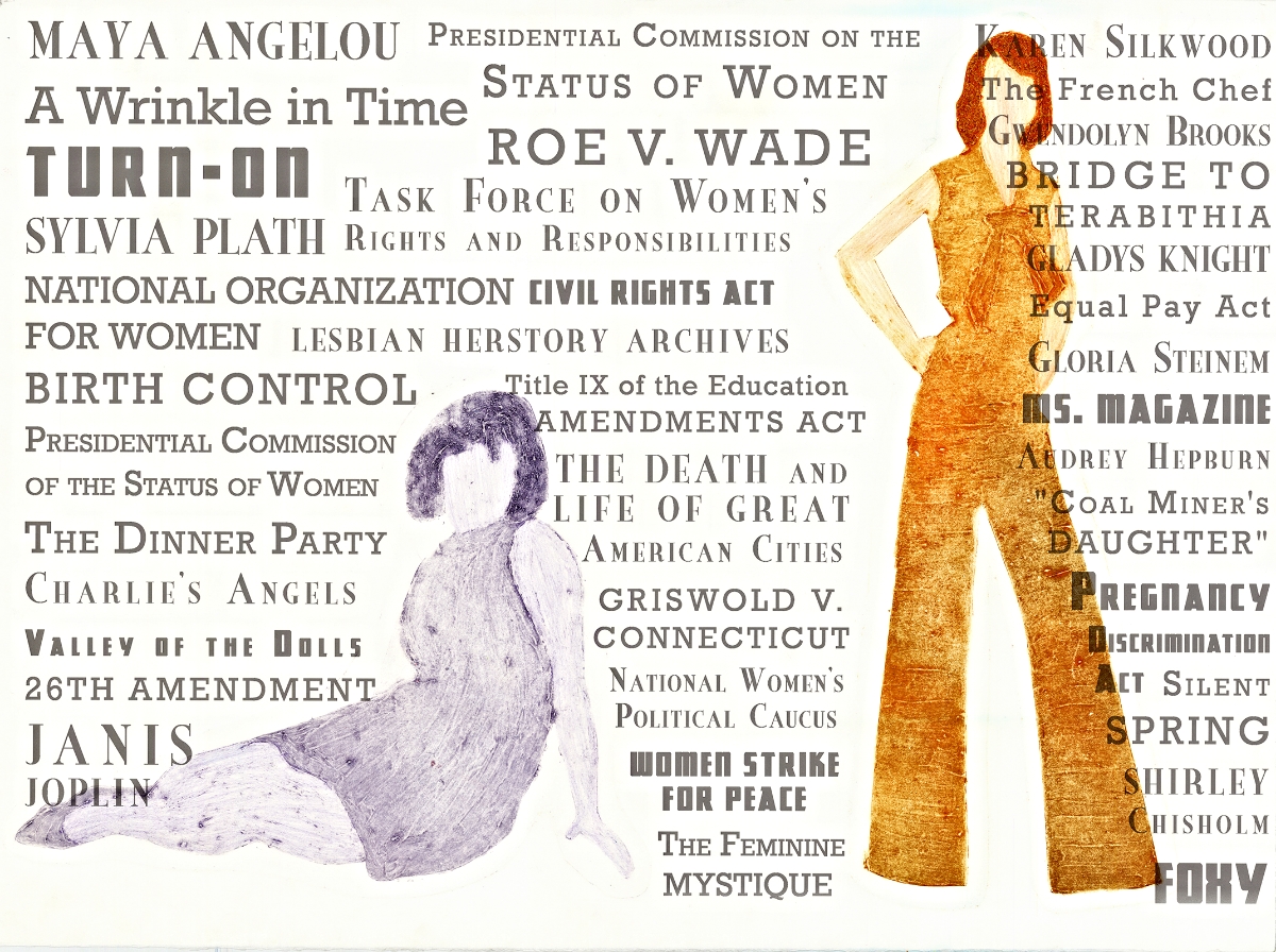 20th Century Series (1960's and 1970's) | Collagraph and Laserjet | 22" x 30" | 2013