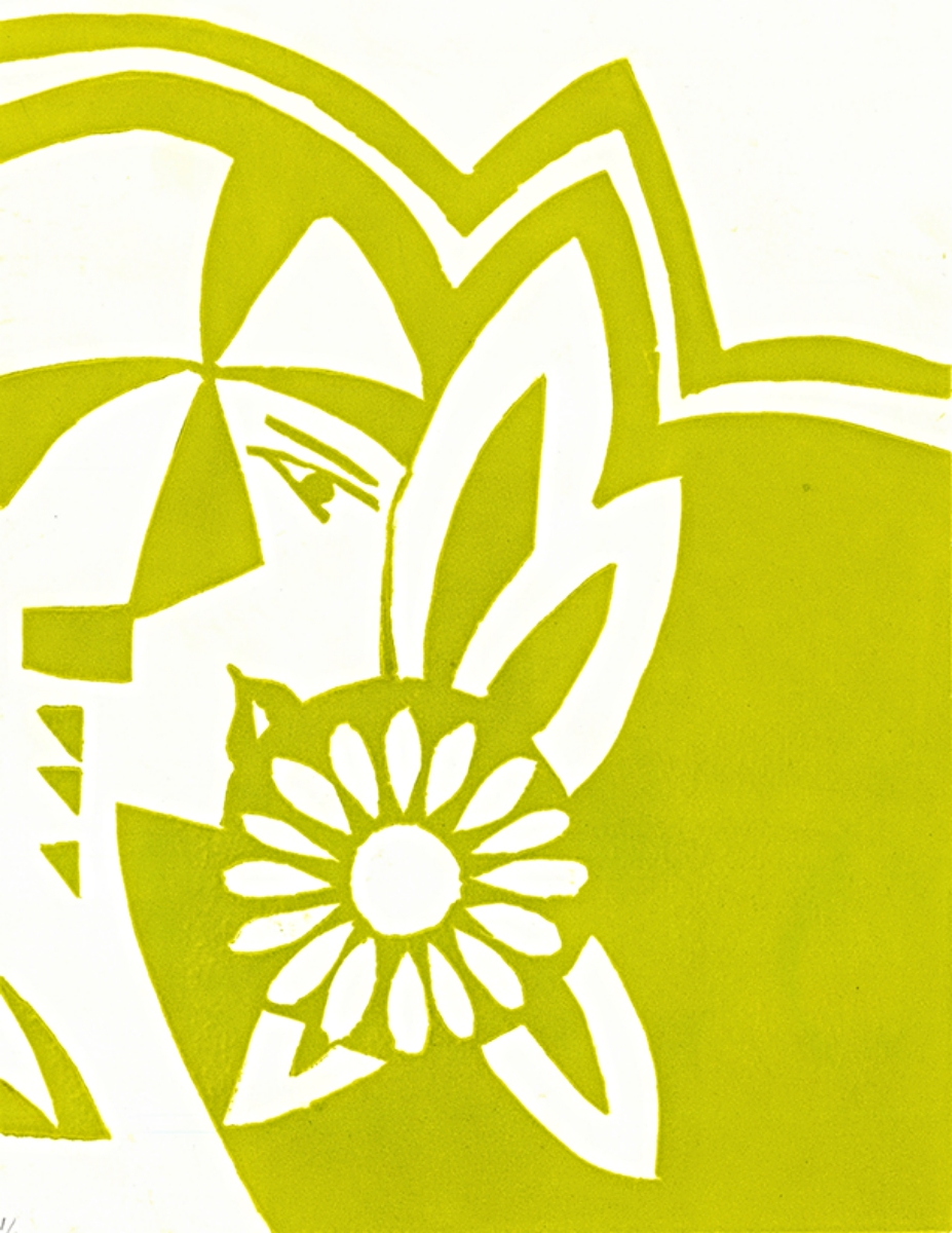 Flapper | Linocut | 9" x 12" | 2013