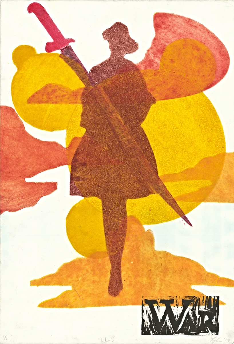 War | Collagraph with Relief | 15" x 22" | 2012