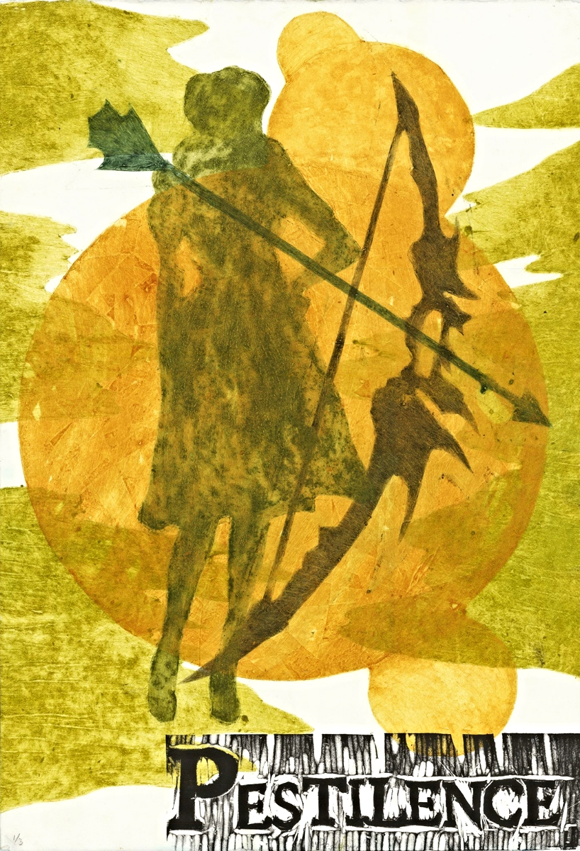 Pestilence | Collagraph with Relief | 15" x 22" | 2012