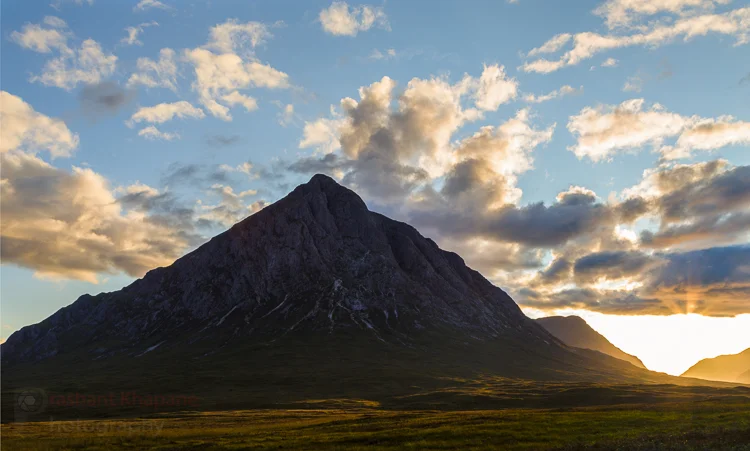 This is what I like to call as Mountain Light . The magic happened for just few minutes and 'Poof', it was gone.