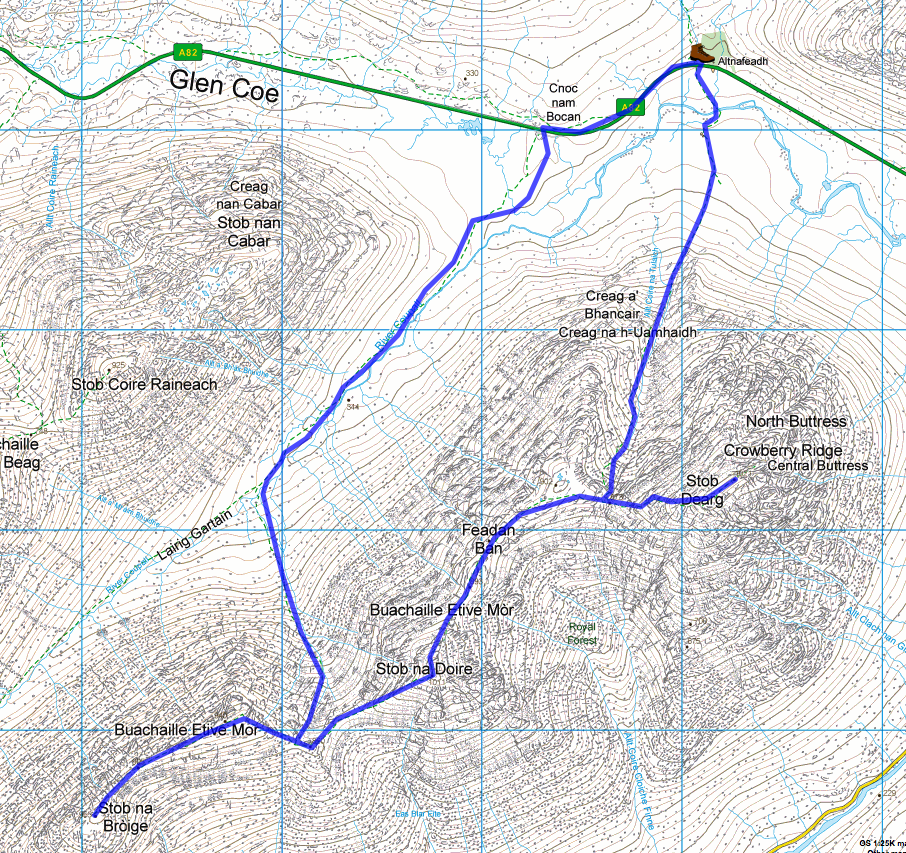 The challenge - from the OS maps.