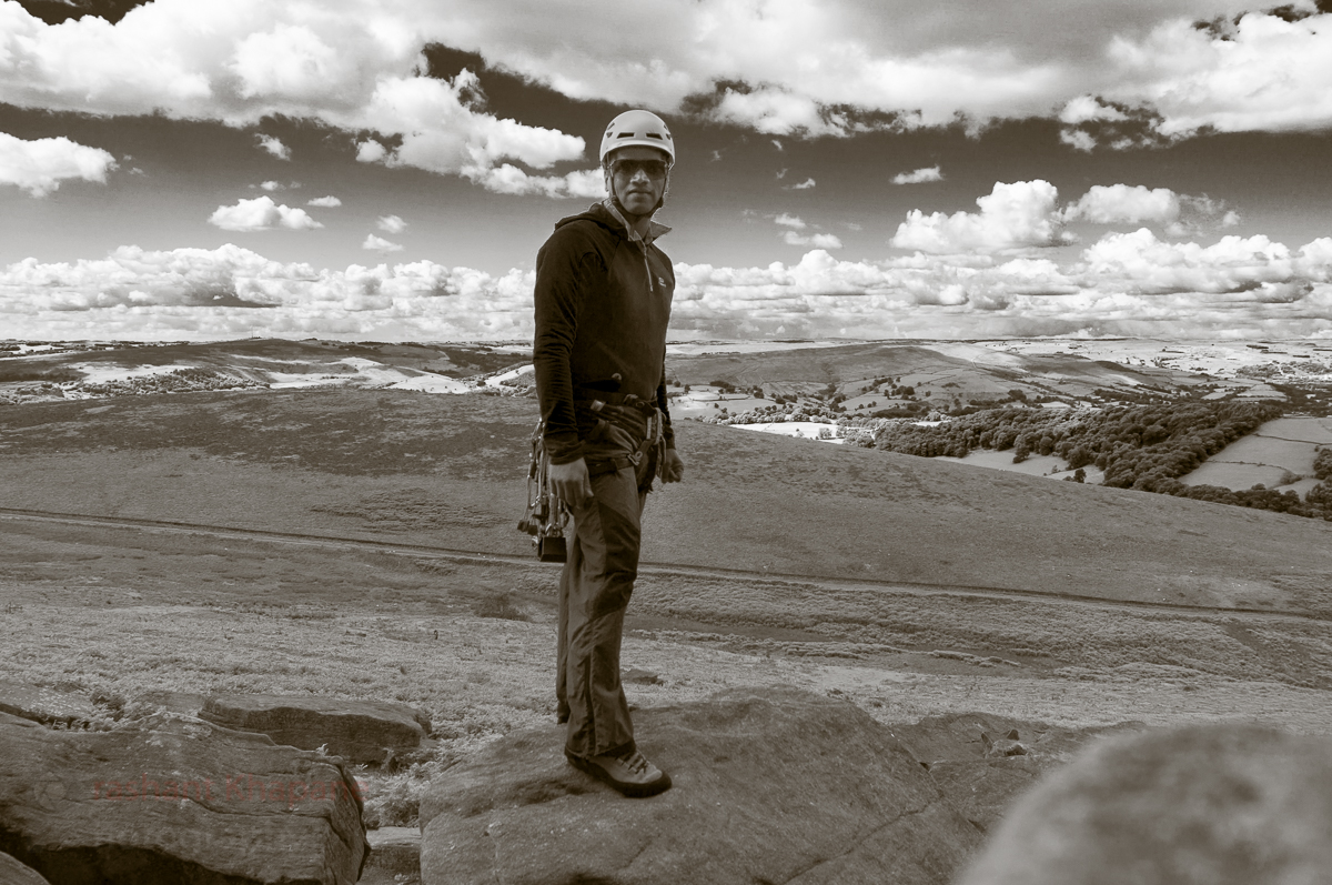 The joys of taking 'selfie' with a proper camera. Here I pressed IR option before setting the timer. It turned out quite nice though.