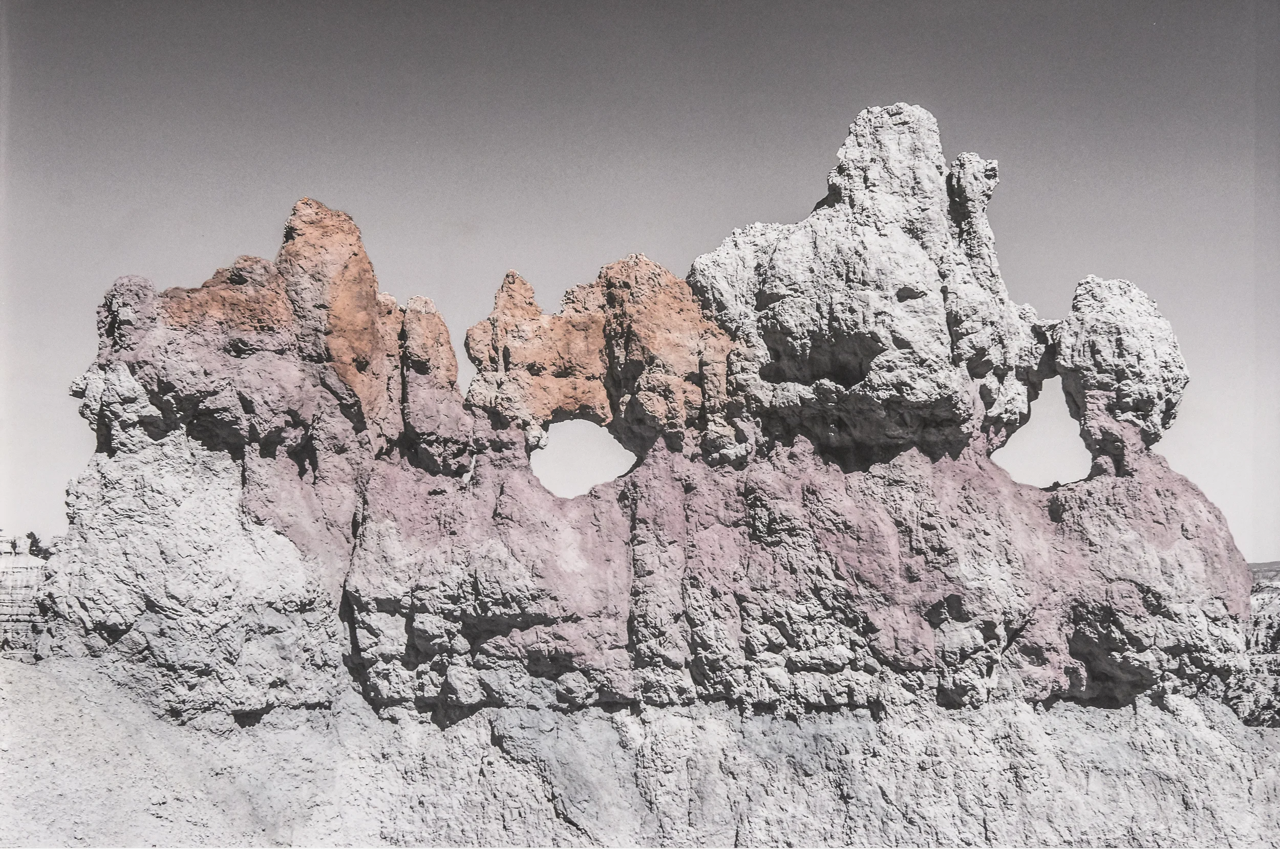 Bryce Formation I , 2014 Watercolor and inkjet on paper, mounted on sintra 26 x 39 inches Collaboration with Annie Shinn