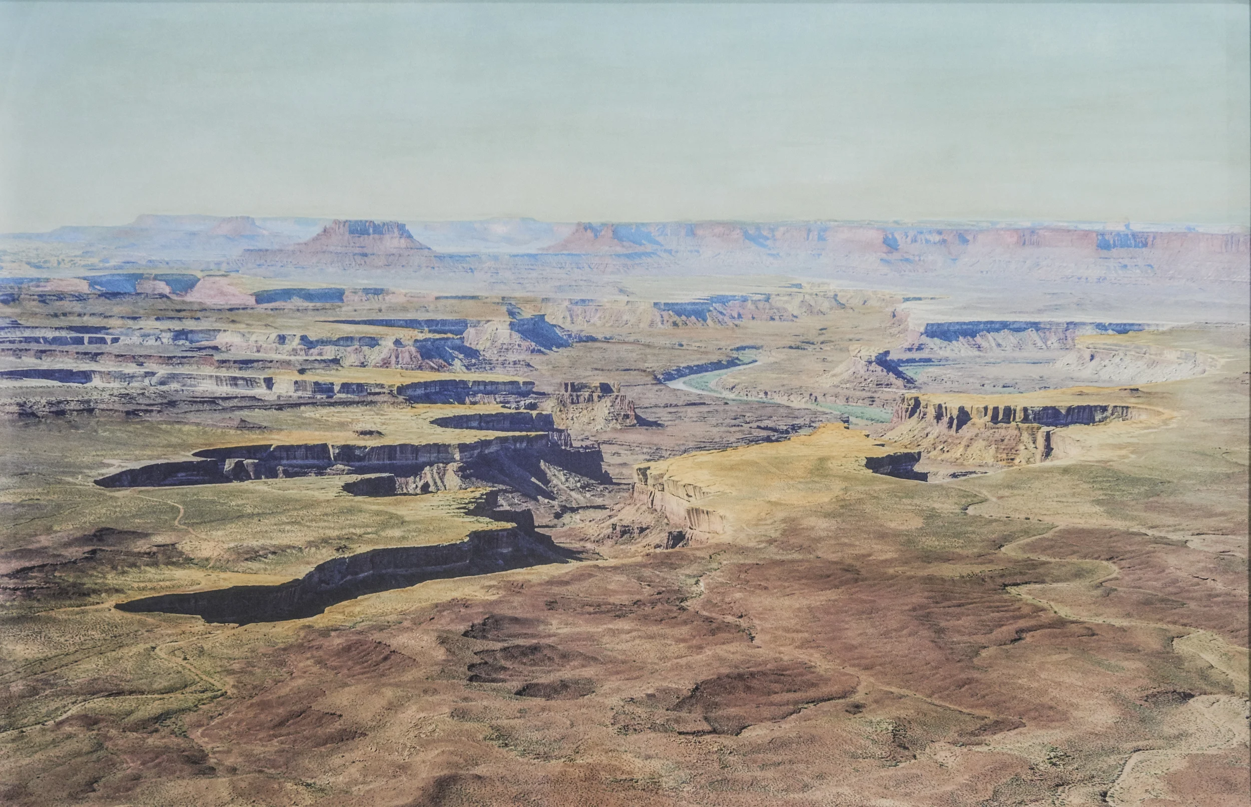 Canyonlands , 2014 Watercolor and inkjet on paper, mounted on sintra 30 x 44 inches Collaboration with Annie Shinn