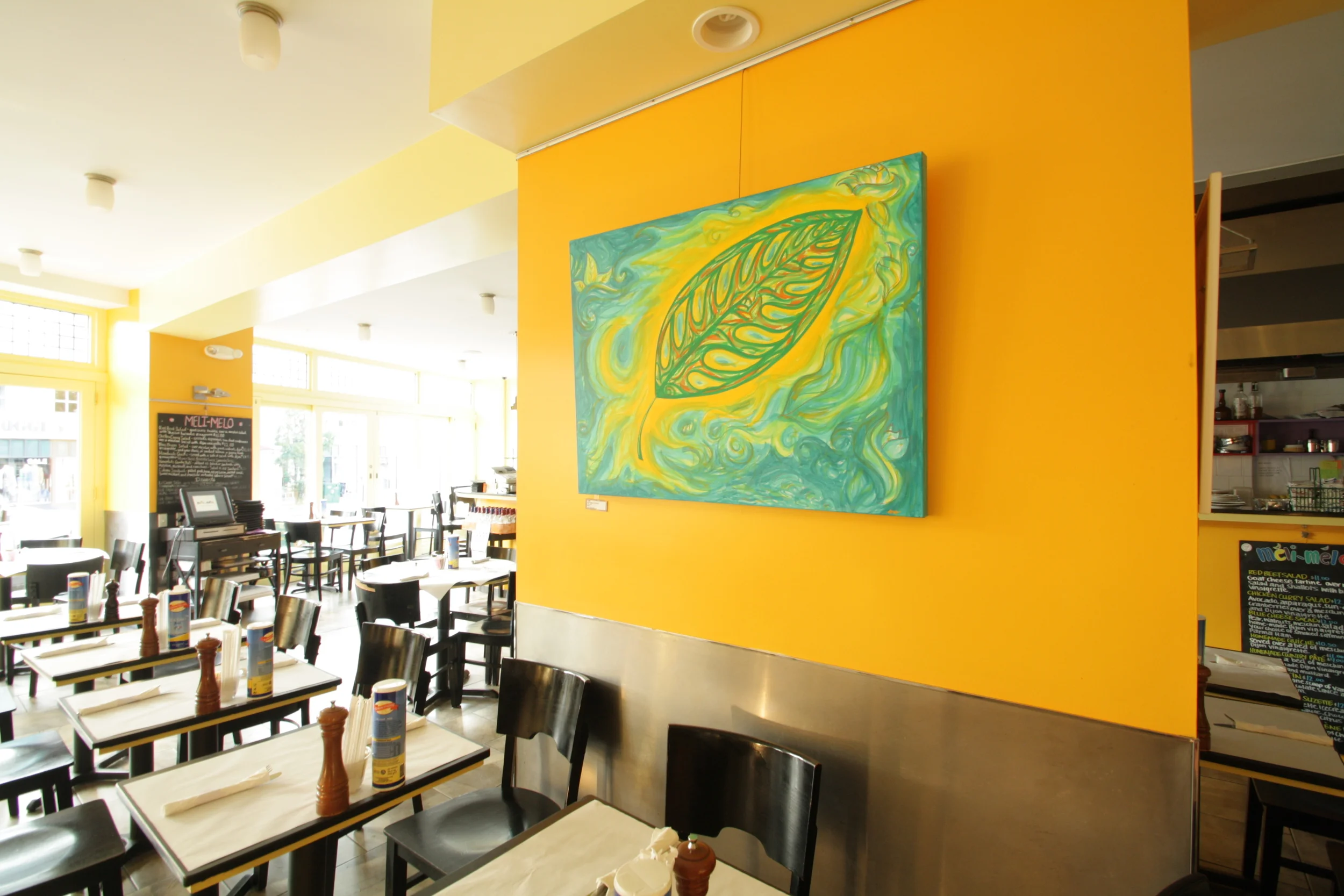 "Feuille" 40" x 30" at Méli-Mélo of Greenwich, CT // July-August 2015