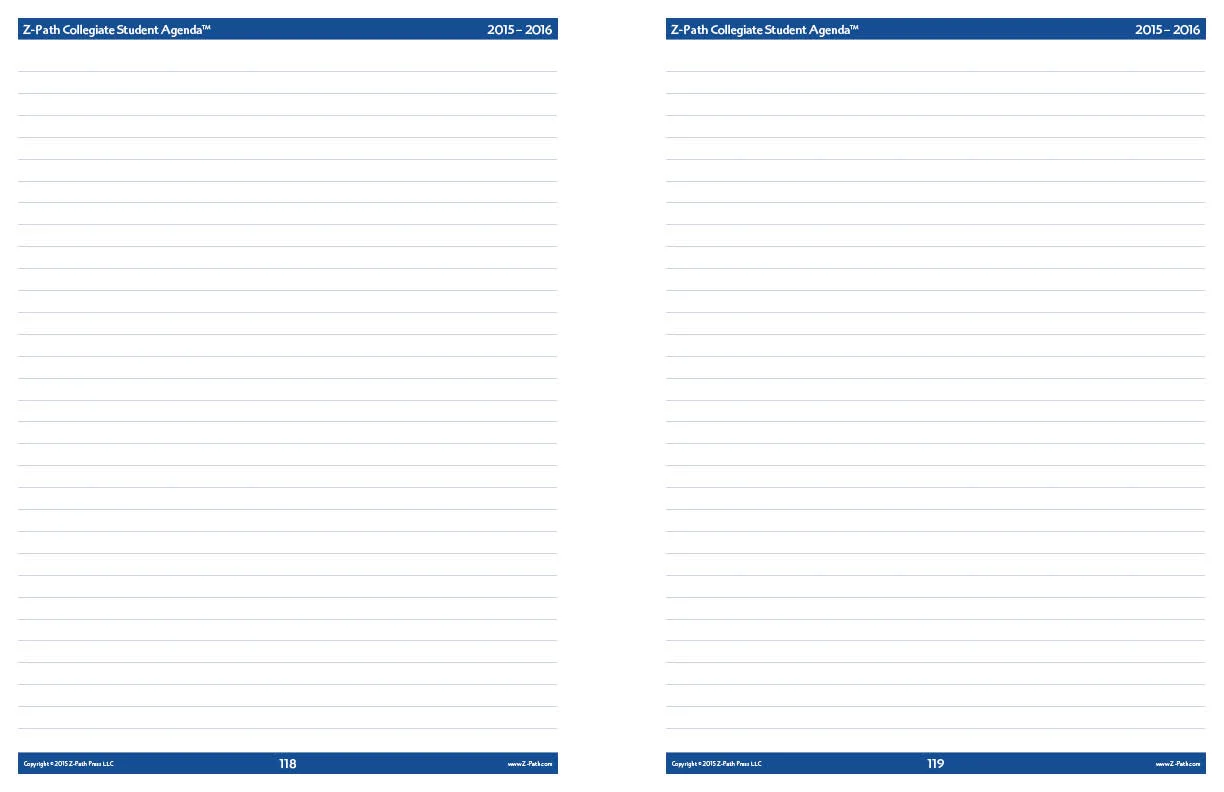 Collegiate Student Agenda - Notes