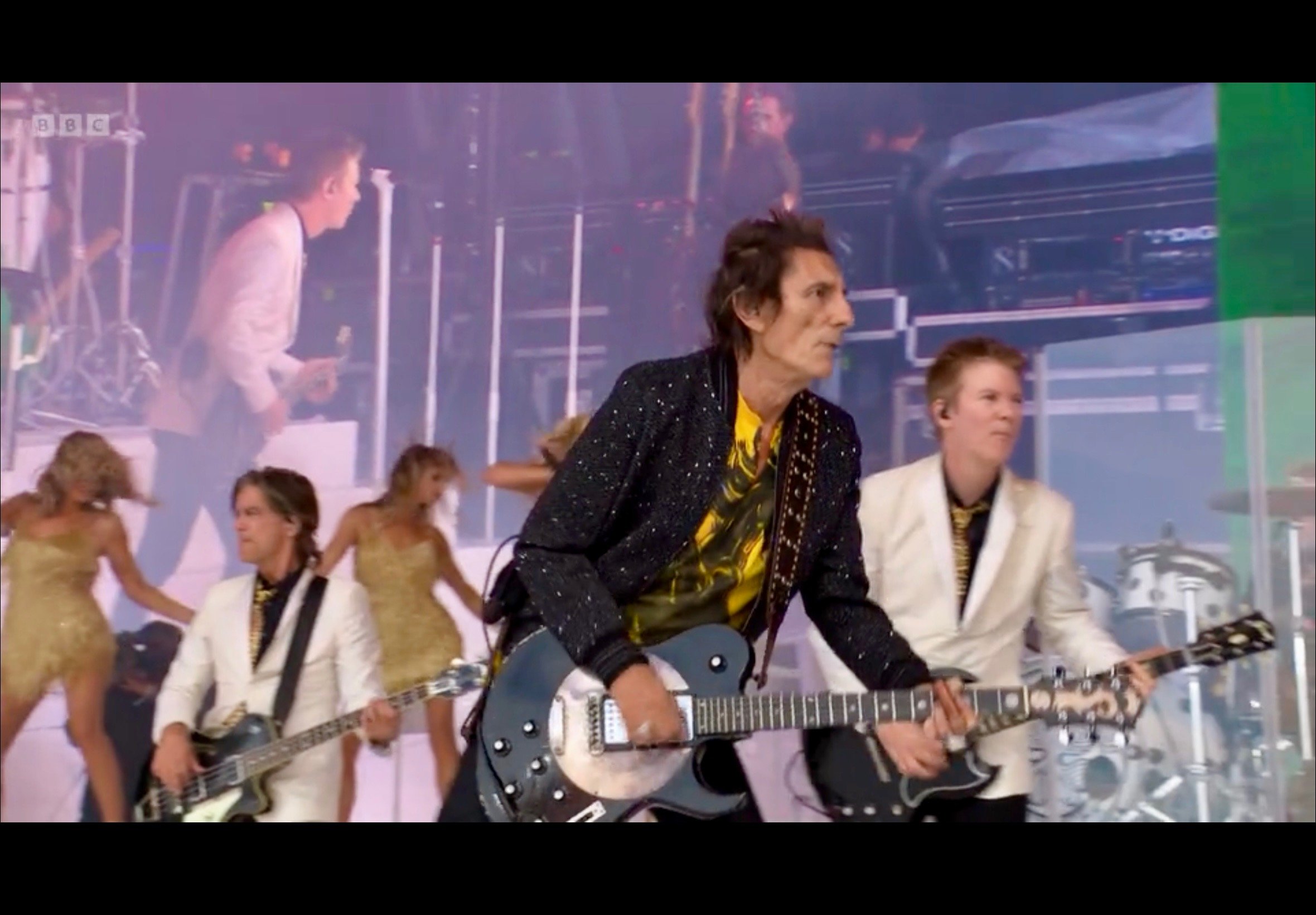 Glastonbury with Ronnie Wood