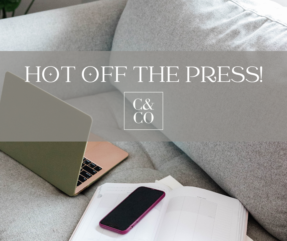 Hot off the Press - October News