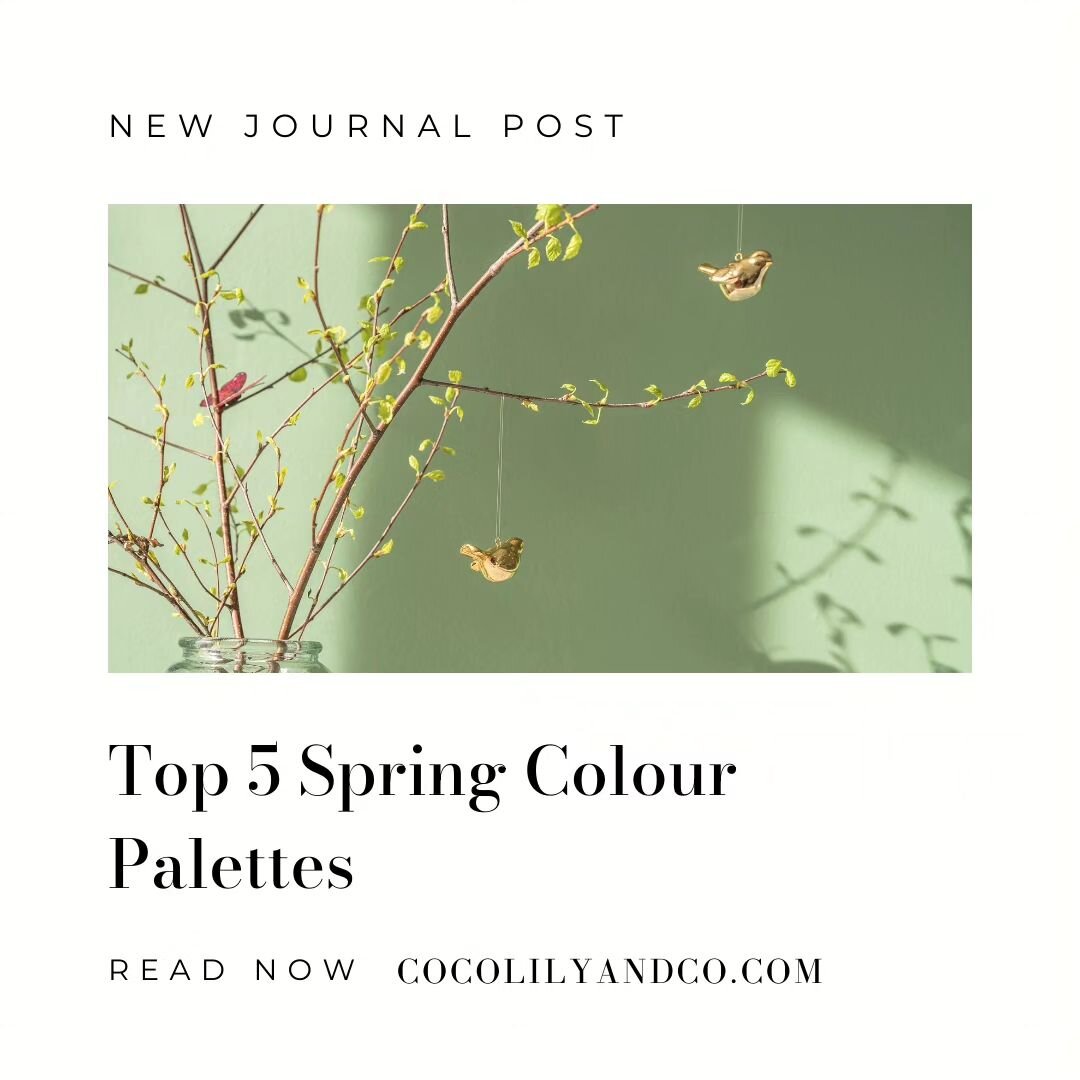 Now up on the COCOLILY &amp; CO. Journal / Top 5 Spring Colour Palettes.⁠
⁠
A Spring color palette is perfect for a creative brand refresh - whether it&rsquo;s for your website, graphics or a new product launch.  Check out the top 5 Spring colour pal