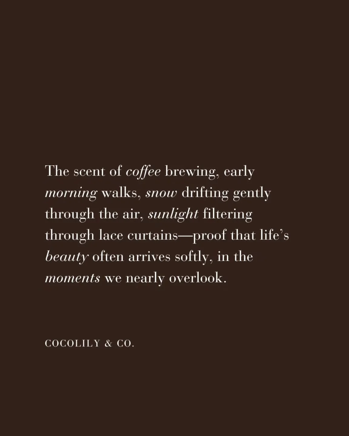 Your Monday Morning Love Note x Reminder.⁠ ⁠
⁠
Sometimes it&rsquo;s the little things that mean the most&hellip; and that&rsquo;s exactly what the latest issue is all about. ☕️ Cozy moments, thoughtful inspiration, and small joys &mdash; waiting for 
