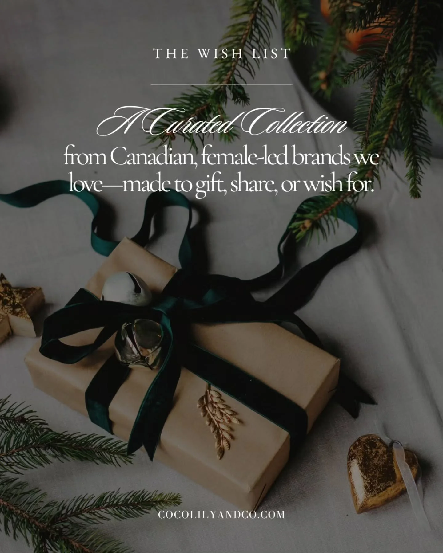 🎁 The Christmas Wish List⁠
A seasonal curation of beautiful things from Canadian, female-led brands we love&mdash;a collection to gift, share, or quietly wish for.⁠
⁠
⁠@larochelleconfections⁠
@birchjewellery⁠
@thesiberianspa⁠
@rousseauchoco⁠
@therus