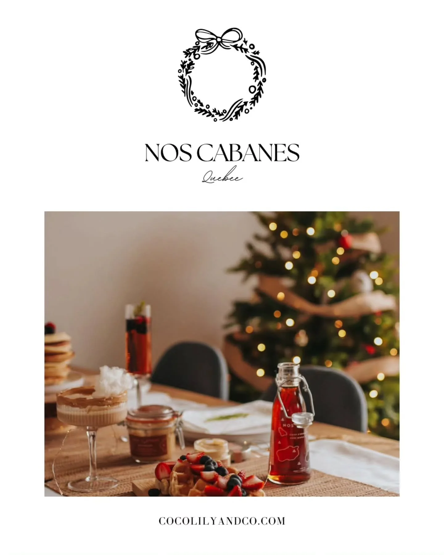 🎀 Vendor Spotlight: Nos Cabanes &mdash; Quebec⁠
⁠
Experience the ultimate taste of Canadian Christmas with Nos Cabanes! Their premium, all-natural maple syrup brings pure sweetness to holiday baking, festive cocktails, and morning pancakes &mdash; t