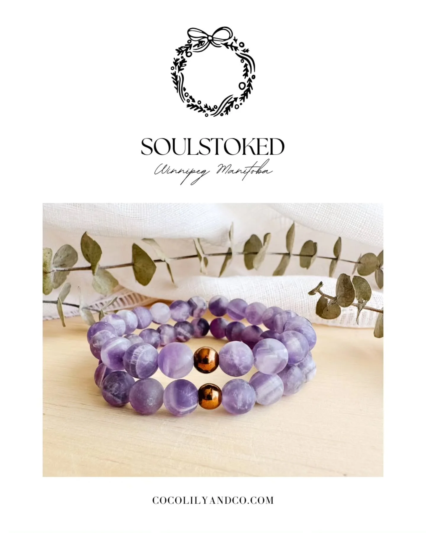 🎀 Vendor Spotlight: SoulStoked &mdash; Winnipeg, Manitoba⁠
⁠
SoulStoked is a wellness and lifestyle brand that encourages connection through gemstone jewelry, poetry, and mindful products like room sprays. Created to inspire intention, each piece in