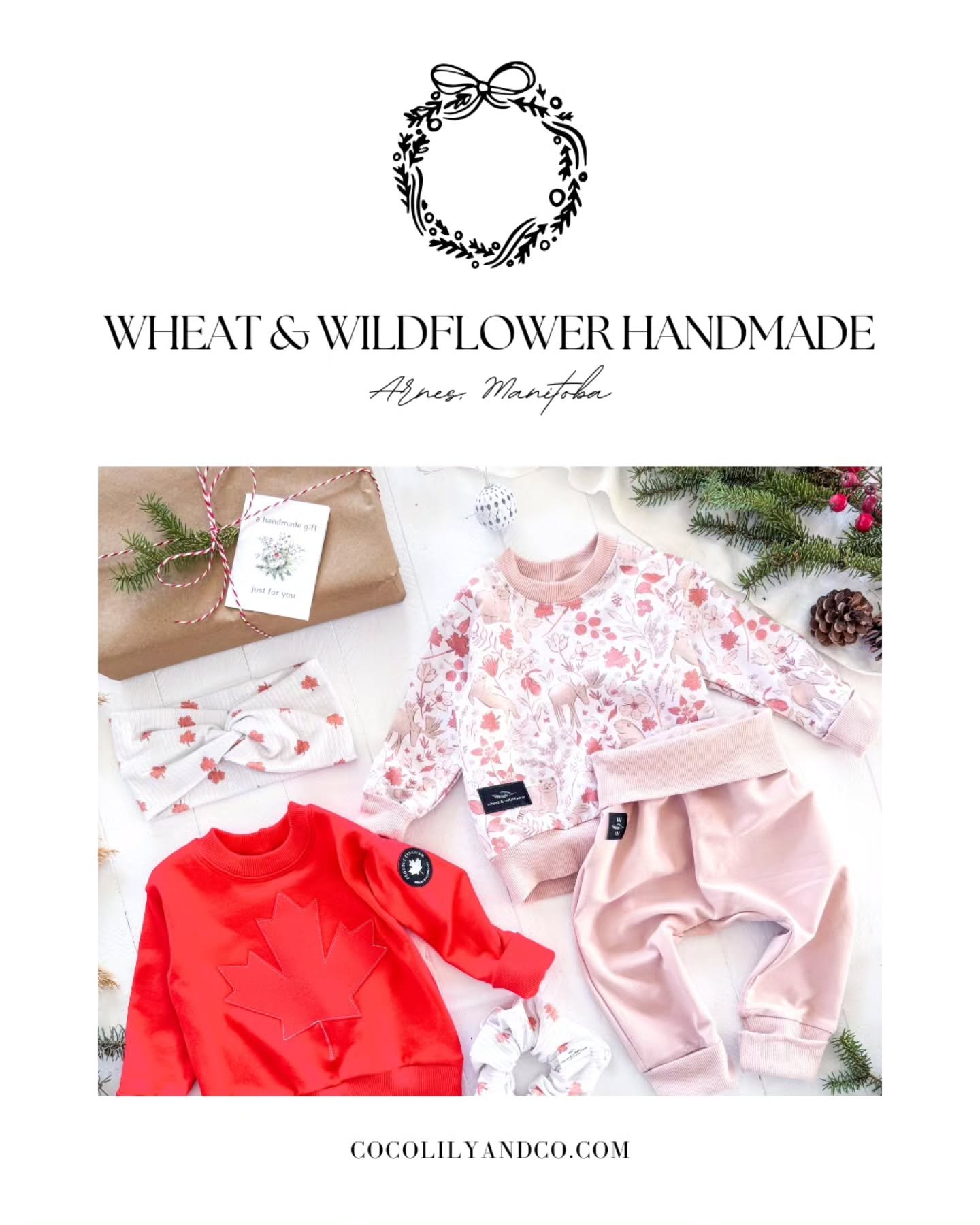 🎀 Vendor Spotlight: Wheat &amp; Wildflower Handmade &mdash; Arnes, Manitoba⁠
⁠
Wheat &amp; Wildflower Handmade creates nature-inspired, sustainably made clothing designed to grow with your little ones. Each piece is handcrafted with care, comfort, a