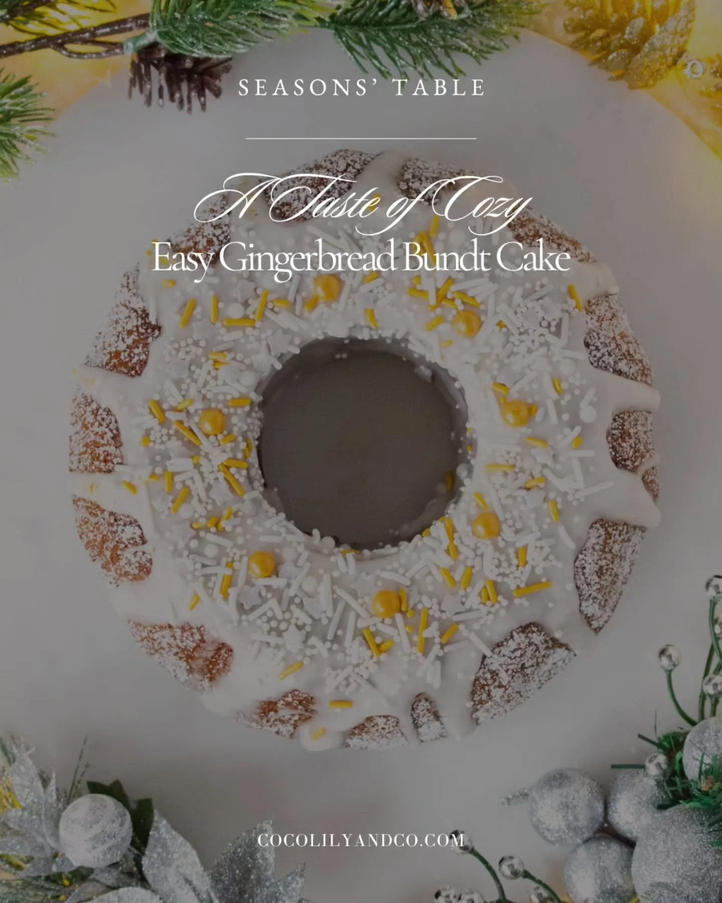 Taste the season with this gorgeous cake&mdash;Easy Gingerbread Bundt Cake by @chandler.honey⁠ and @puresprinkles⁠
⁠
Chandler Honey is a collection of raw, organic honey (all sourced from the Founder, Tique's, family farm) with a special twist. With 