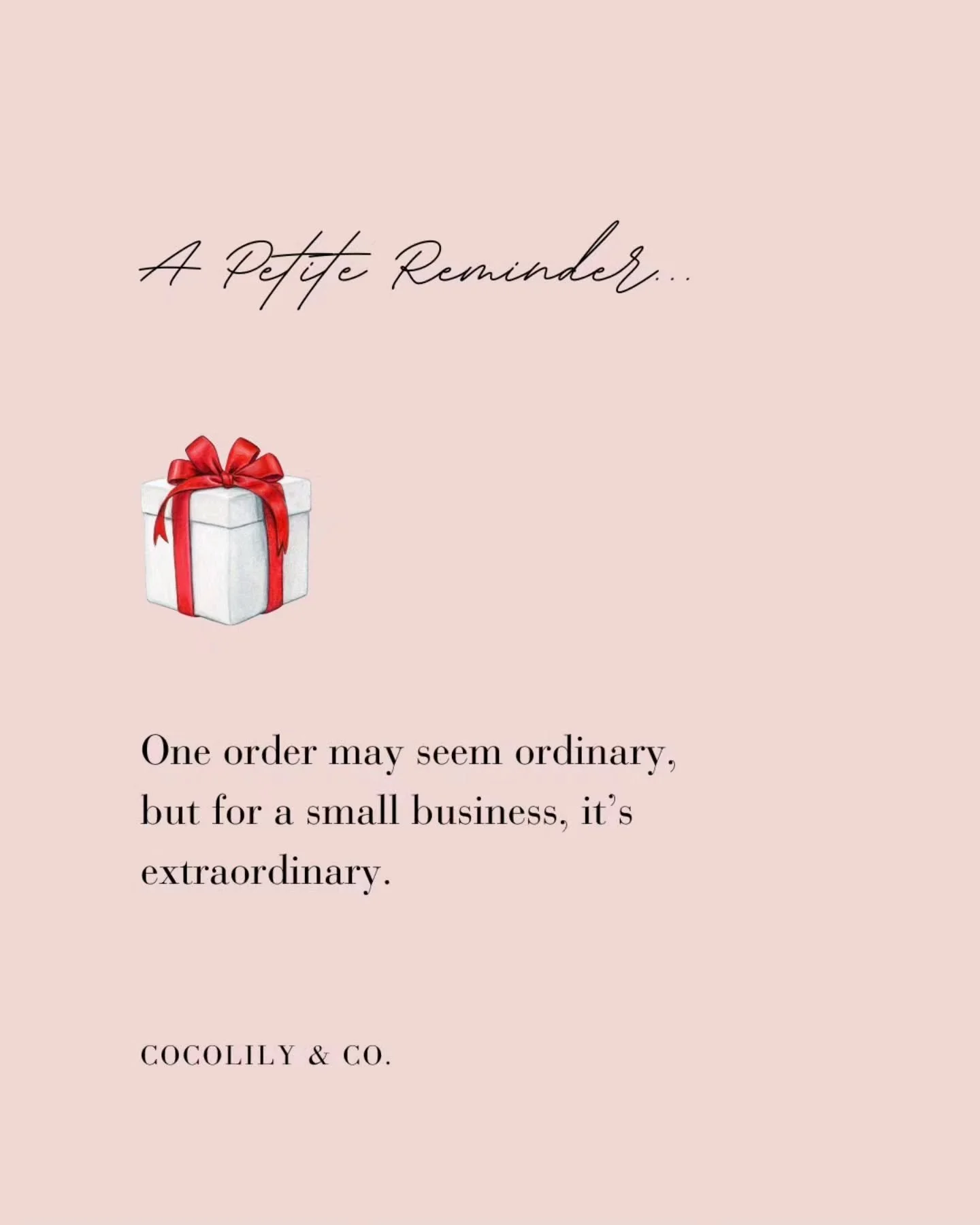A petite reminder for the season: your choice matters.⁠
When you support a small business, you uplift the hands and hearts behind it.⁠
⁠
A last-minute gift need not be rushed. ⁠
Choose something local, and make it matter.⁠
⁠
Discover our featured mak