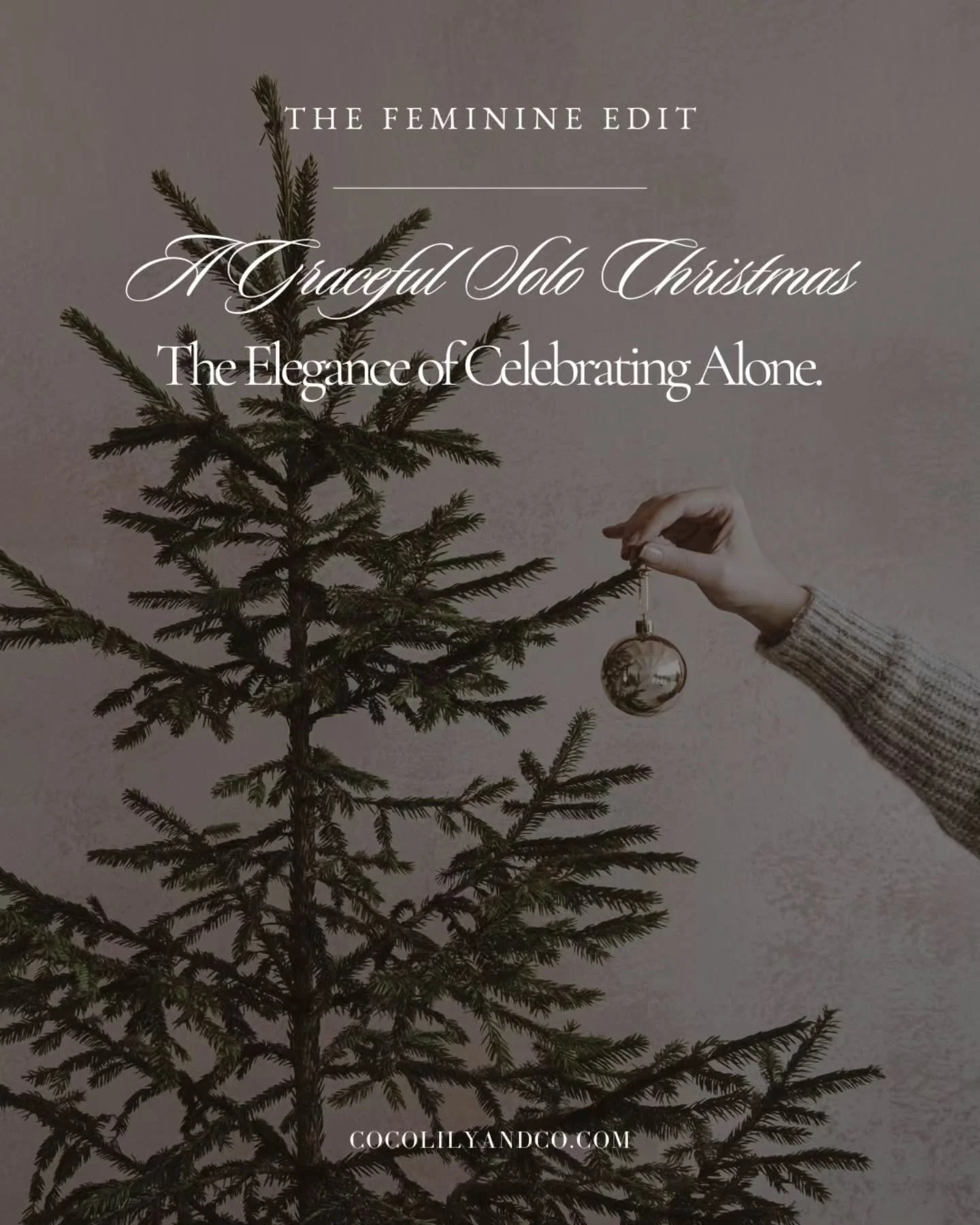 A Graceful Solo Christmas.⁠
⁠
Christmas is often painted as a time for big family gatherings, bustling kitchens, and lively celebrations. ⁠
But what if this year, your holiday looks a little different? ⁠
⁠
Maybe you&rsquo;re spending Christmas alone 