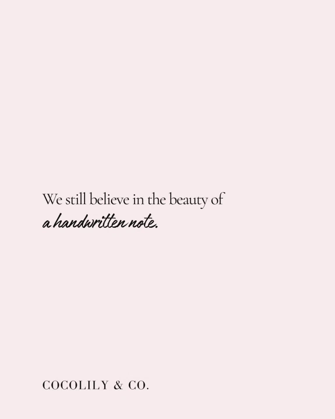 We still believe in the beauty of a handwritten note. ⁠
Leave a 💌 if you believe in ink, paper, and real words.