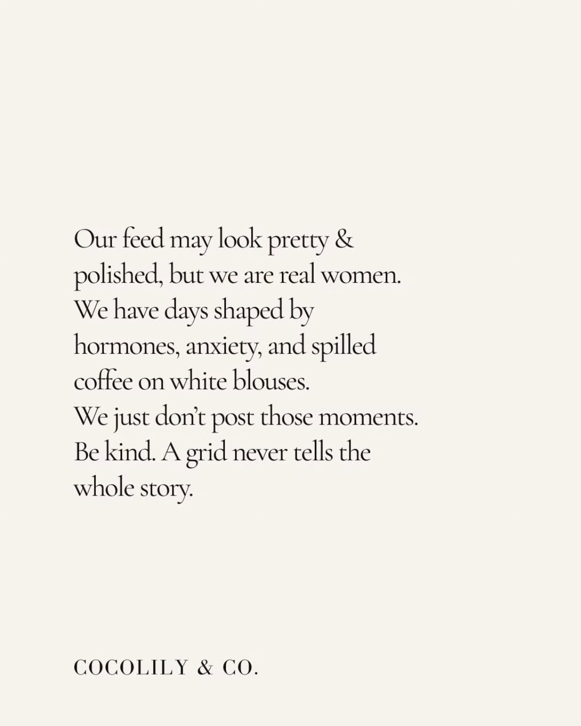 Just being honest and authentic.⁠
Some days are sunshine and rainbows and others are not so bright.⁠
Waiting for test results.⁠
Worrying about the kids, finances, the future.⁠
Trying to do it all and eventually it catches up with you.⁠
⁠
As women, we