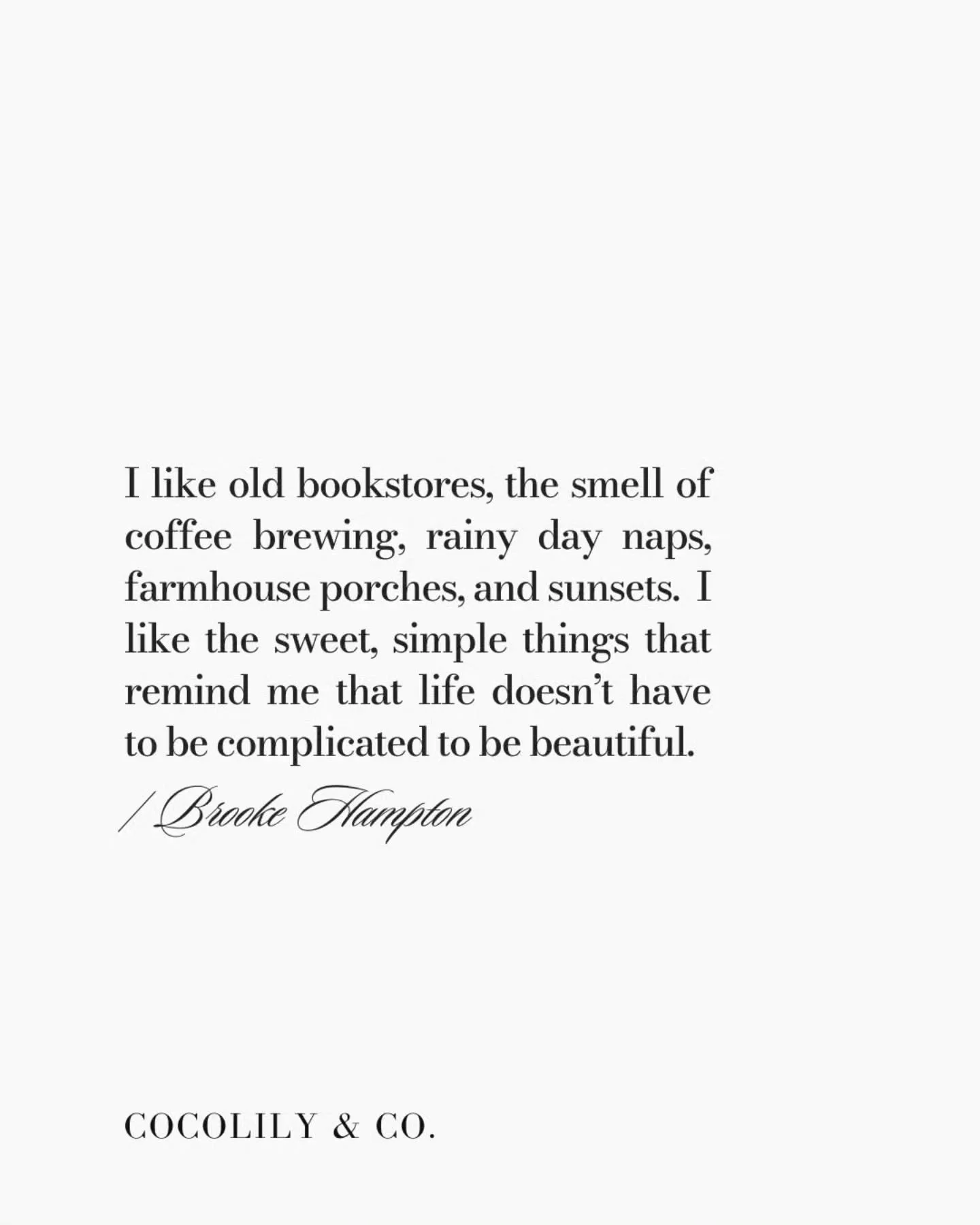 One of my favourite quotes...because it's always the little things.⁠
xxo⁠
⁠
⁠
.⁠
.⁠
.⁠
.⁠
.⁠
⁠
#DoWhatYouLove #petitejoys #celebration #inspiration #COCOLILYandCO