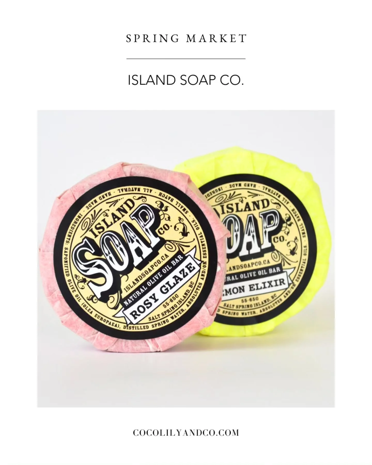 Island Soap Co. / British Columbia⁠
⁠
Island Soap Co. is a Salt Spring Island-based brand creating handmade artisanal soaps and body products crafted with pure and simple intentions.⁠
⁠
Connect with @islandsoapssi ⁠
Explore the collection, follow her