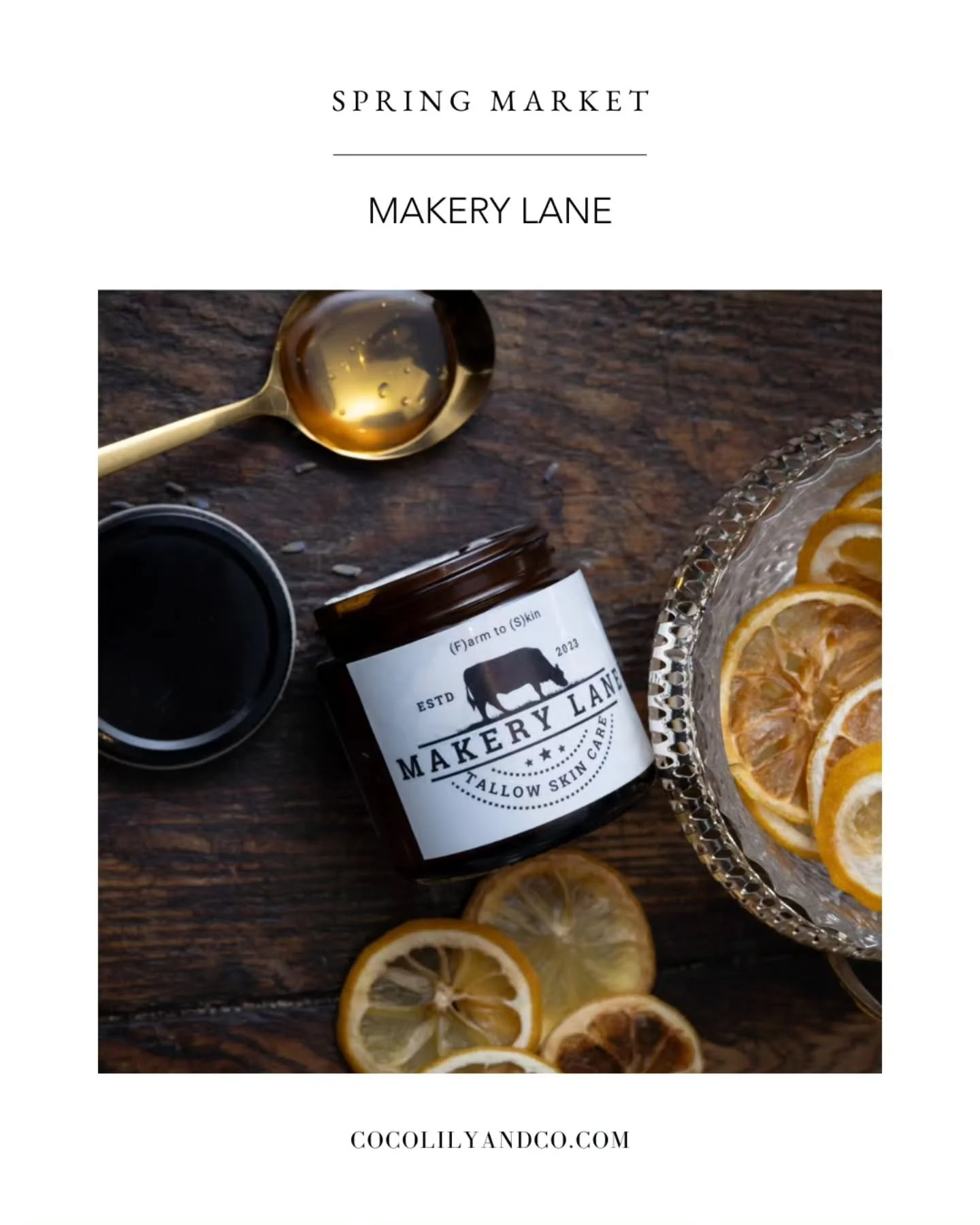 Makery Lane / Ontario⁠
⁠
A woman run, small-batch skincare brand lovingly built by a single mom, where intention meets artistry. Rooted in the Niagara region, we craft all-natural skincare using selectively sourced ingredients from local farmers, hon