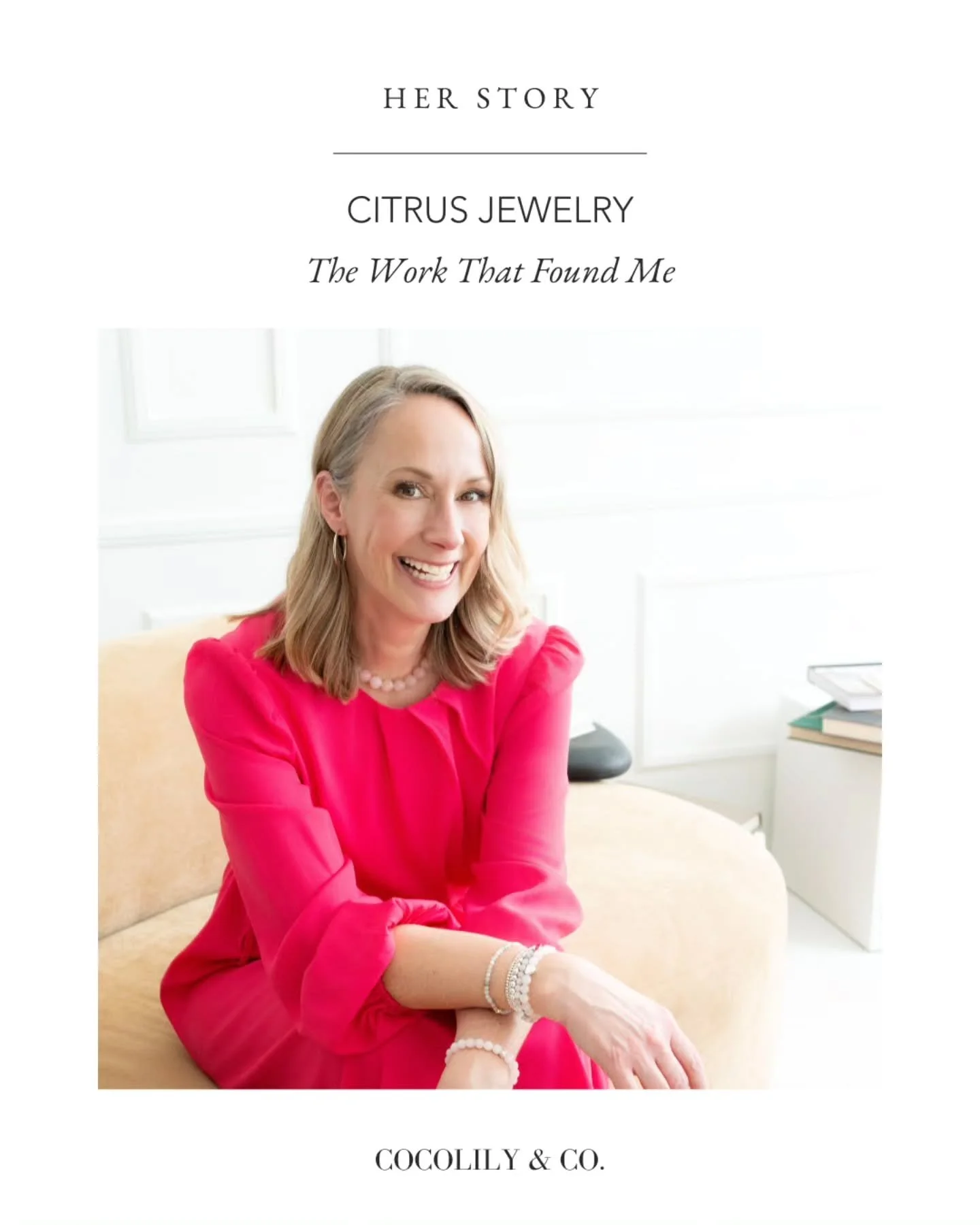 She stepped into CITRUS at a moment of change, choosing to continue a Canadian jewelry brand first founded in 2007 rather than begin something entirely new.⁠
⁠
What followed was a shift from corporate structure into a more personal way of building, w
