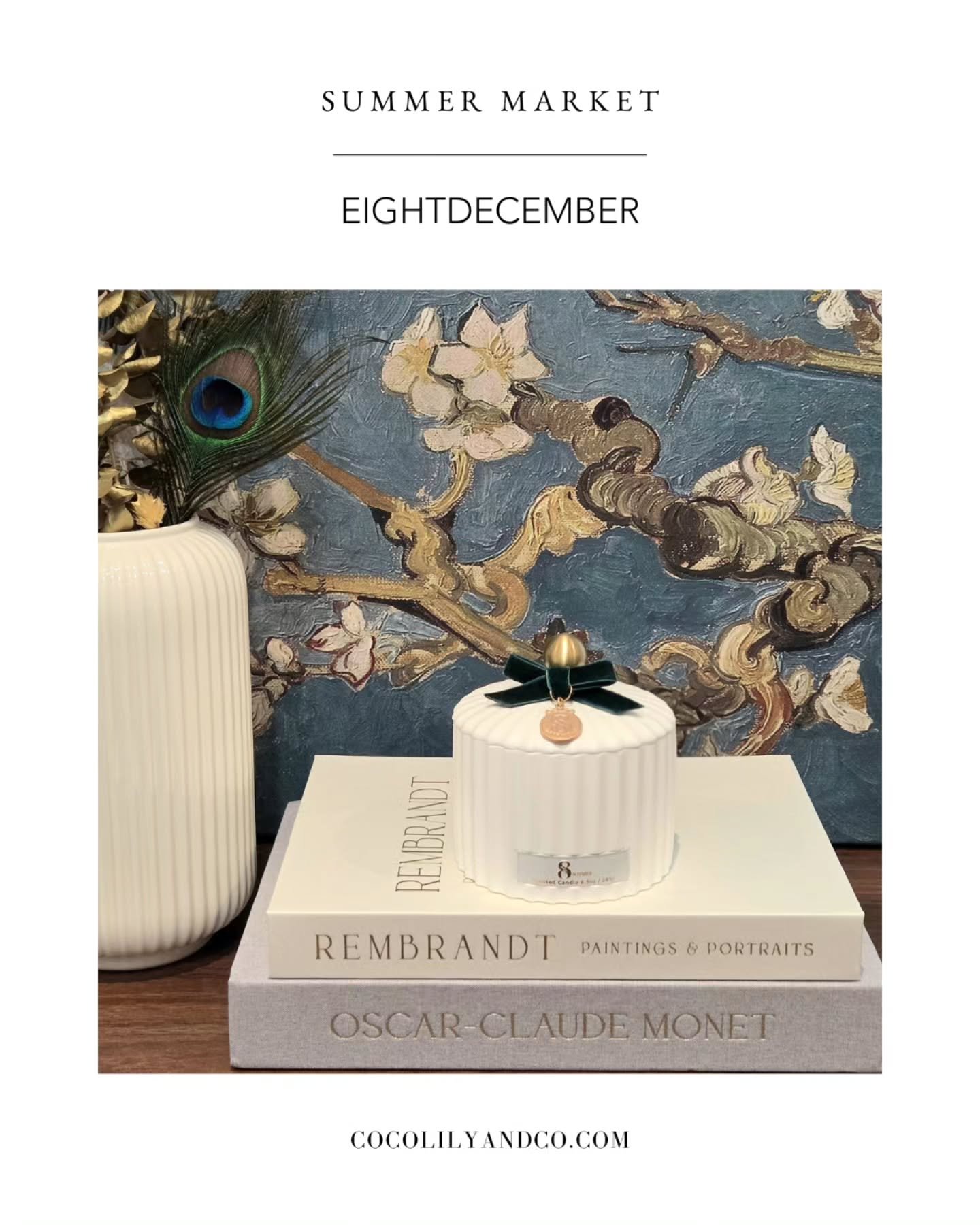 EightDecember / Toronto, Ontario⁠
⁠
Home fragrance brand inspired by the connection between scent and memory. Candles and fragrance products created to bring warmth, comfort, and familiar moments into the home. ⁠
⁠
Connect with @8december_official ⁠
