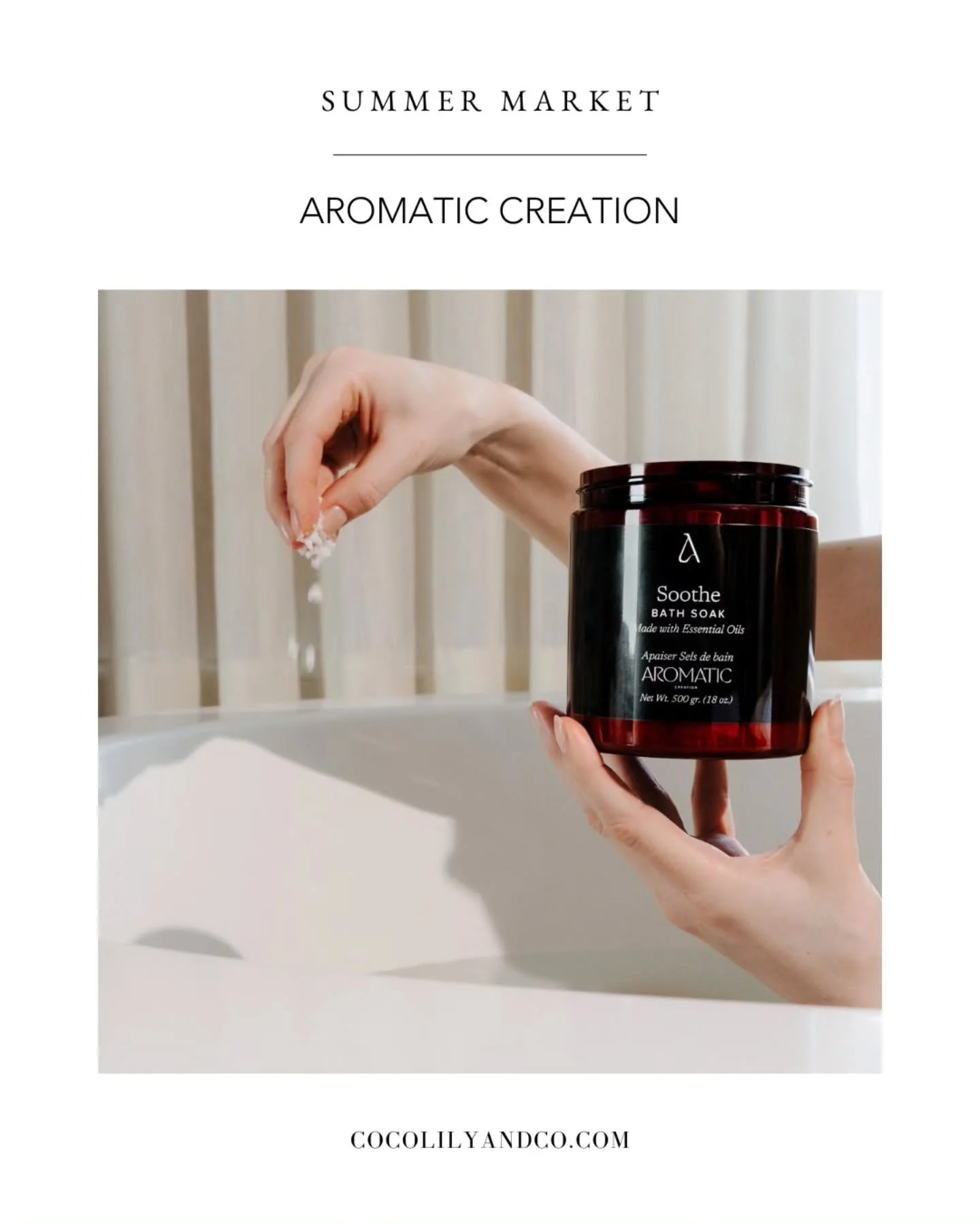 Aromatic Creation / Chemainus, British Columbia ⁠
⁠
Female founded home fragrance and body brand from Canada&rsquo;s west coast. Plant based scents and bath essentials inspired by the landscape, bringing natural fragrance and beauty to everyday livin