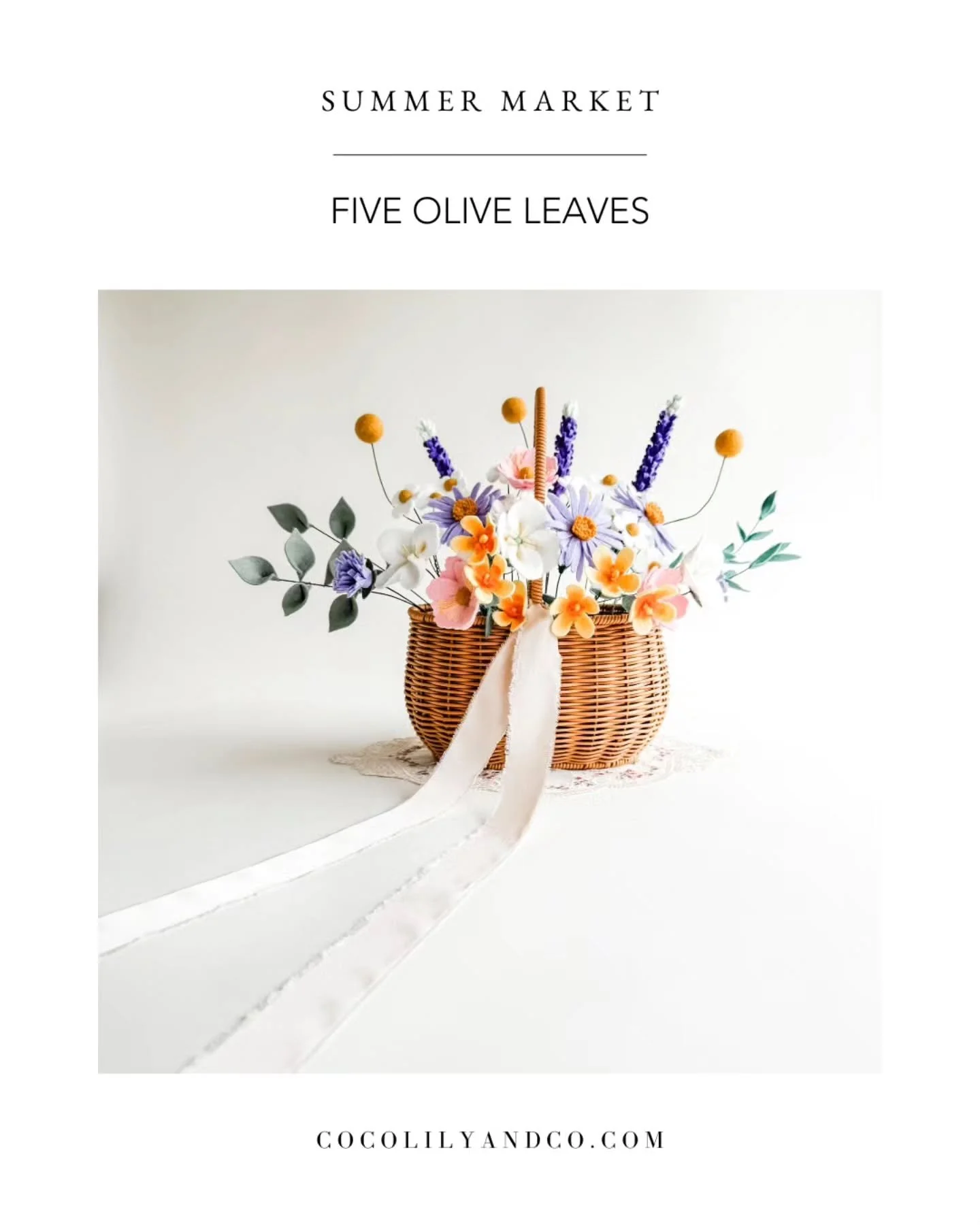 Five Olive Leaves / Calgary, Alberta⁠
⁠
Earth-friendly, nature-inspired d&eacute;cor, keepsakes, and accessories handcrafted from locally sourced wool-blend felt. Small-batch artisan florals serve as gifts, home accents, or personal adornments. ⁠
⁠
C