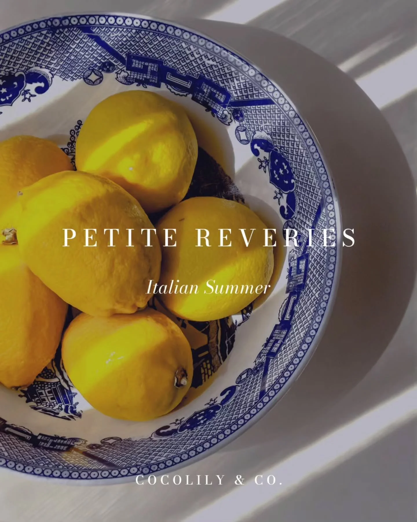 Petite Reveries.⁠
⁠
Small escapes inspired by beautiful places.⁠
⁠
This week's edition is inspired by an Italian summer.⁠
⁠
Save this for the next afternoon you need a little escape.⁠
⁠
Sometimes all it takes is a few small details to feel somewhere 