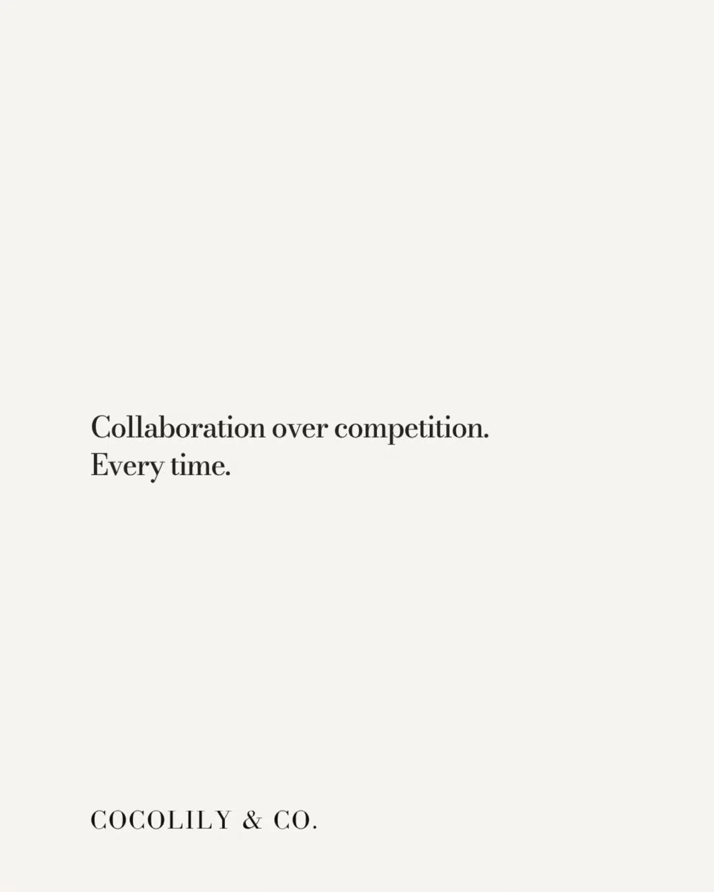 Some of the best things in business come from women working together. Sharing ideas, making connections, opening doors, and being genuinely happy to see another woman succeed.⁠
⁠
There is something rather wonderful about that.⁠
⁠
Collaboration over c